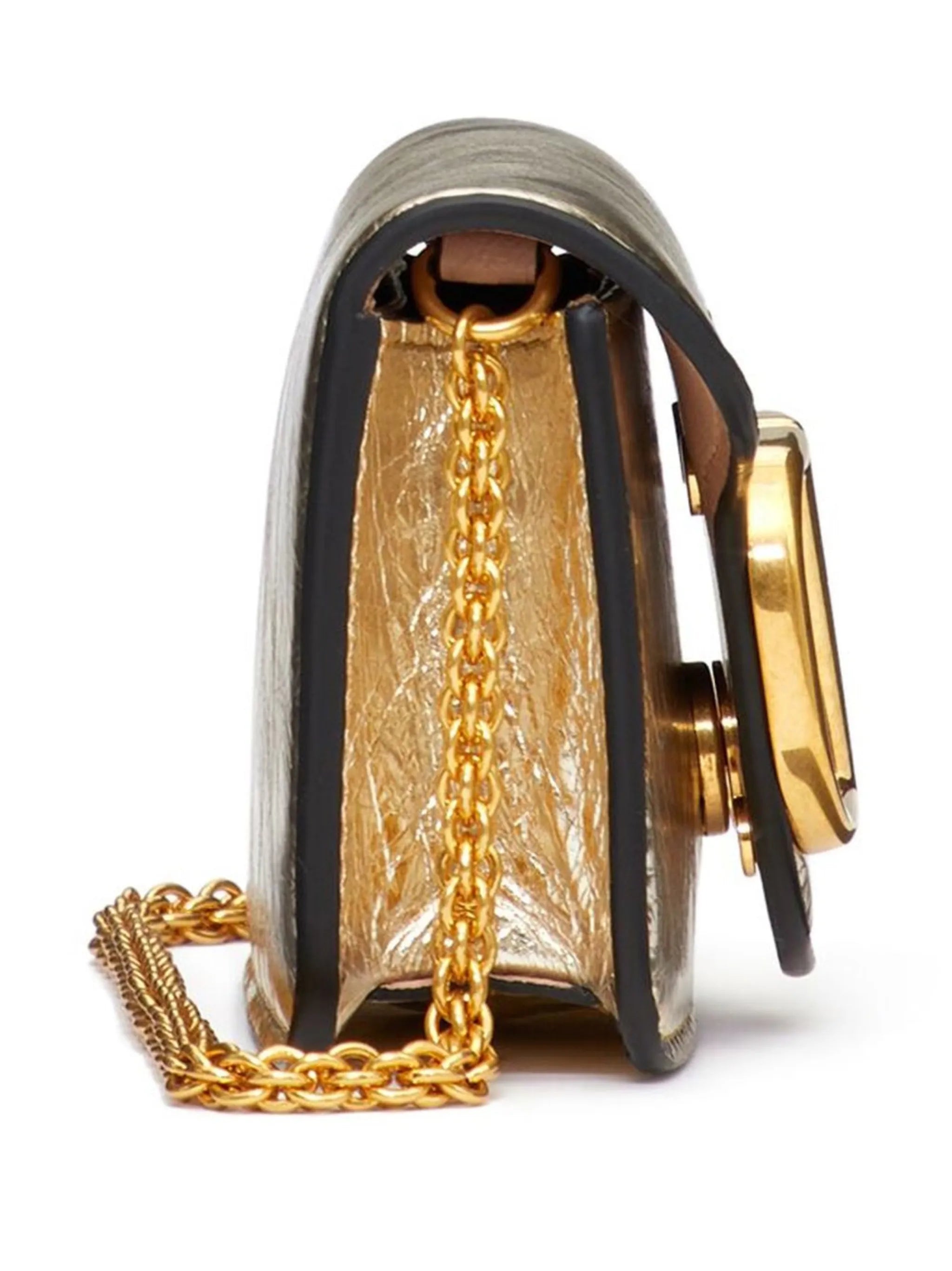 micro Locò metallic shoulder bag