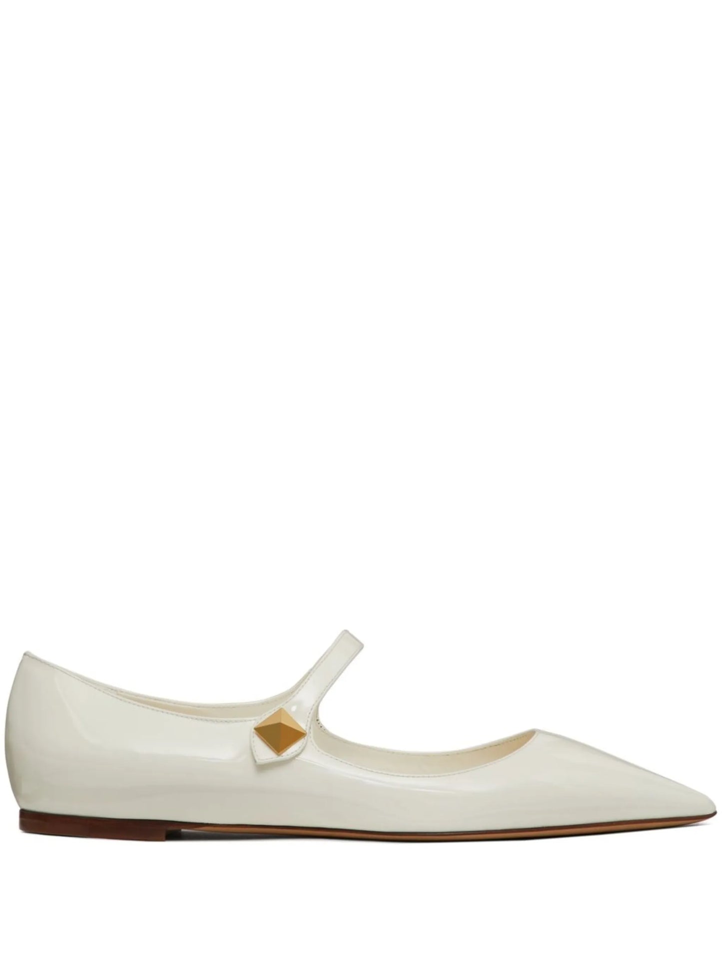 Tiptoe patent leather ballerinas