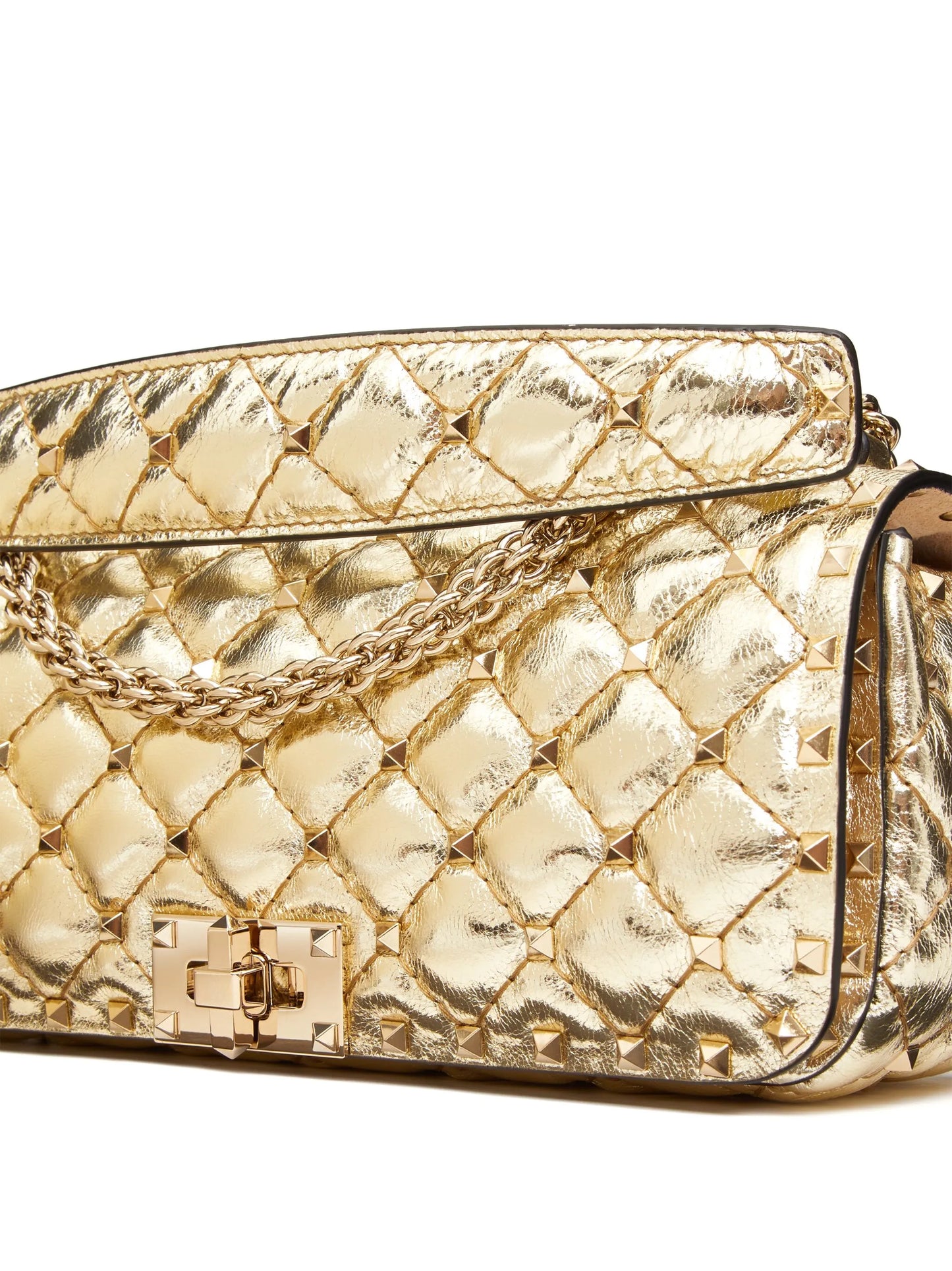Rockstud Spike metallic shoulder bag