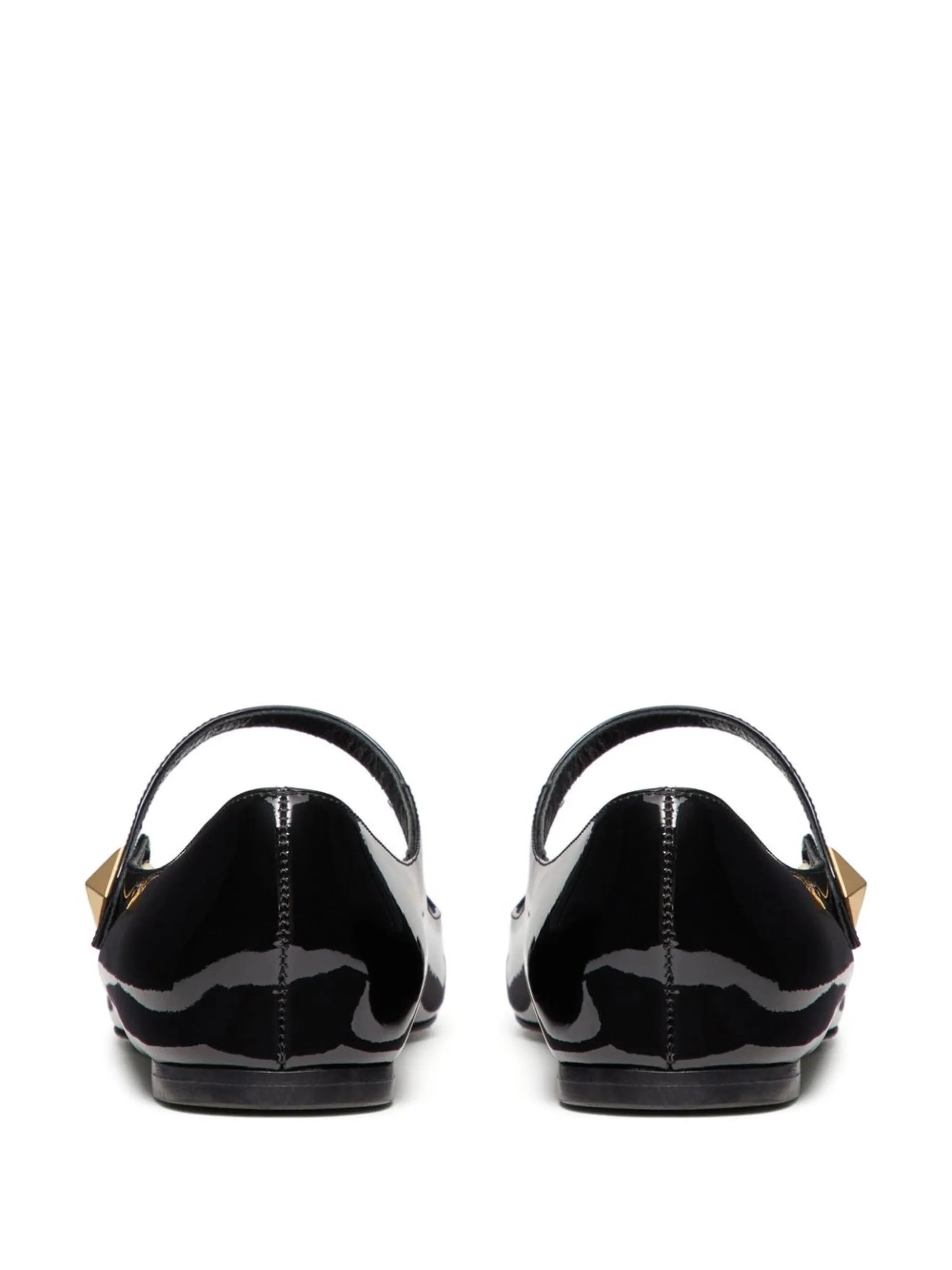 Tiptoe patent leather ballerinas
