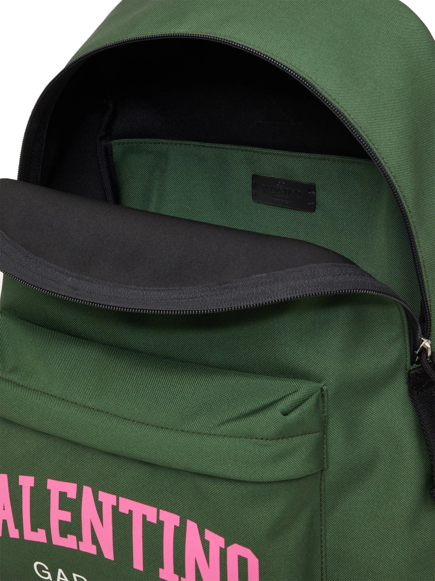 logo-print top-handle backpack