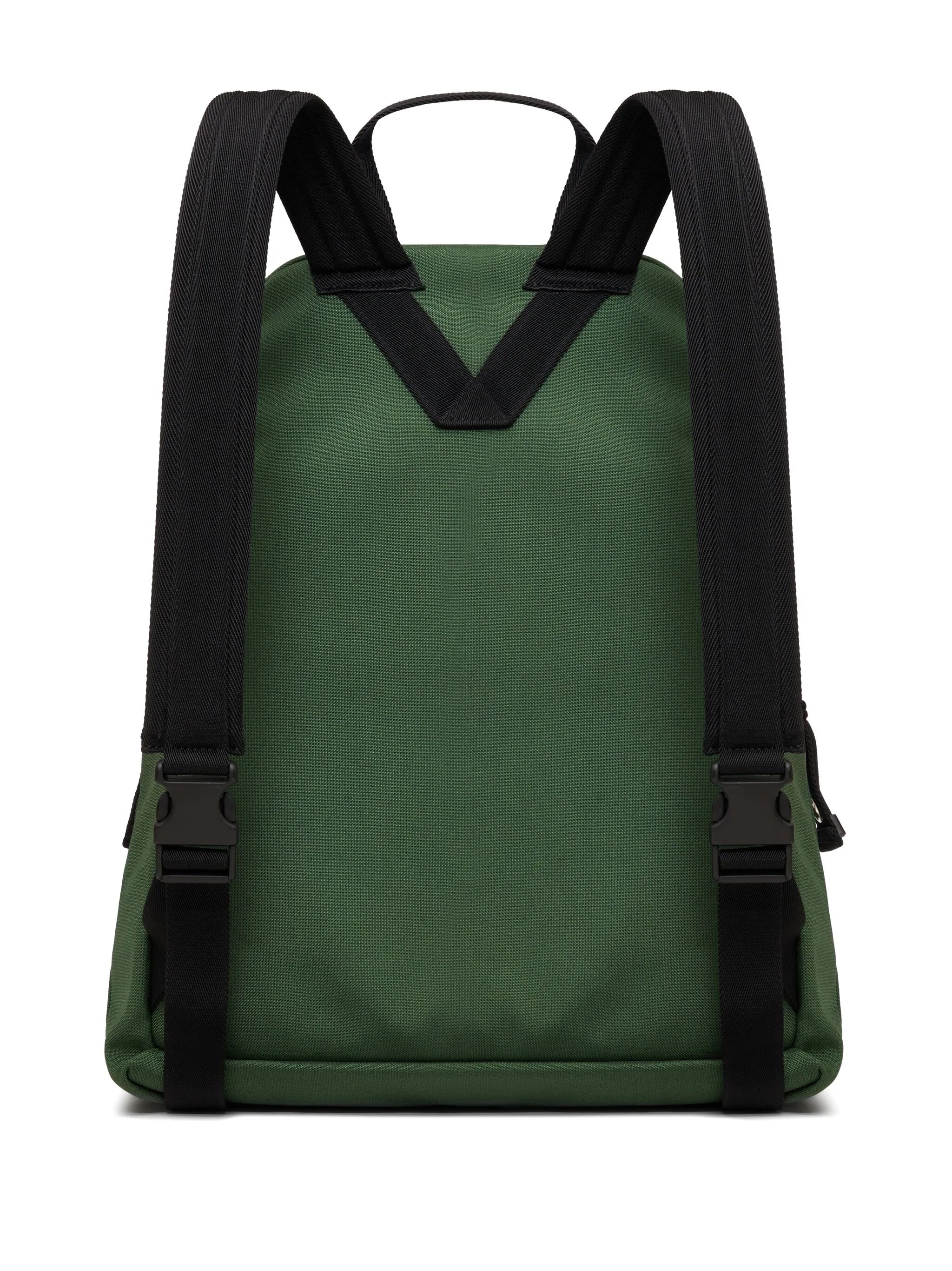 logo-print top-handle backpack