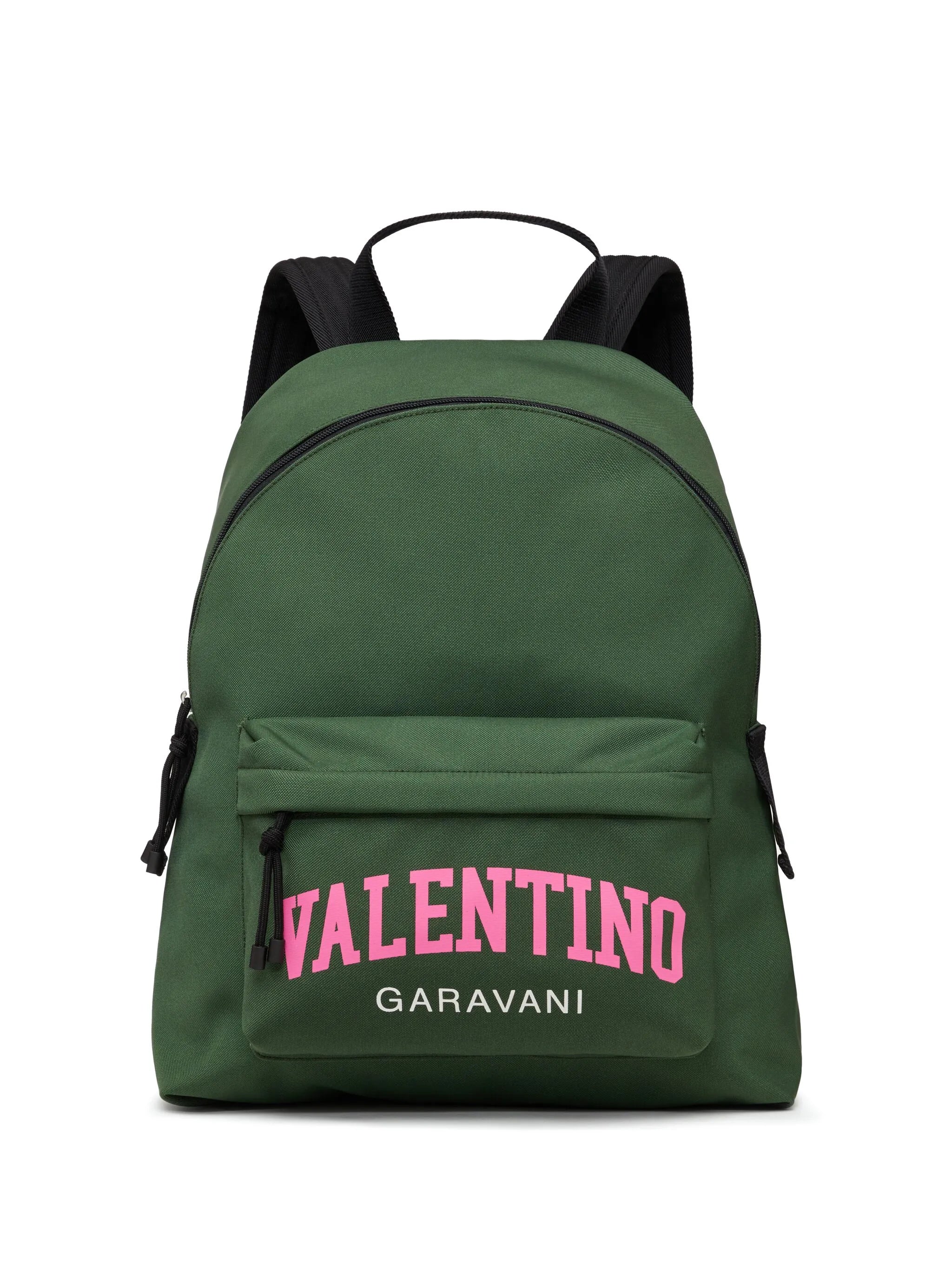 logo-print top-handle backpack