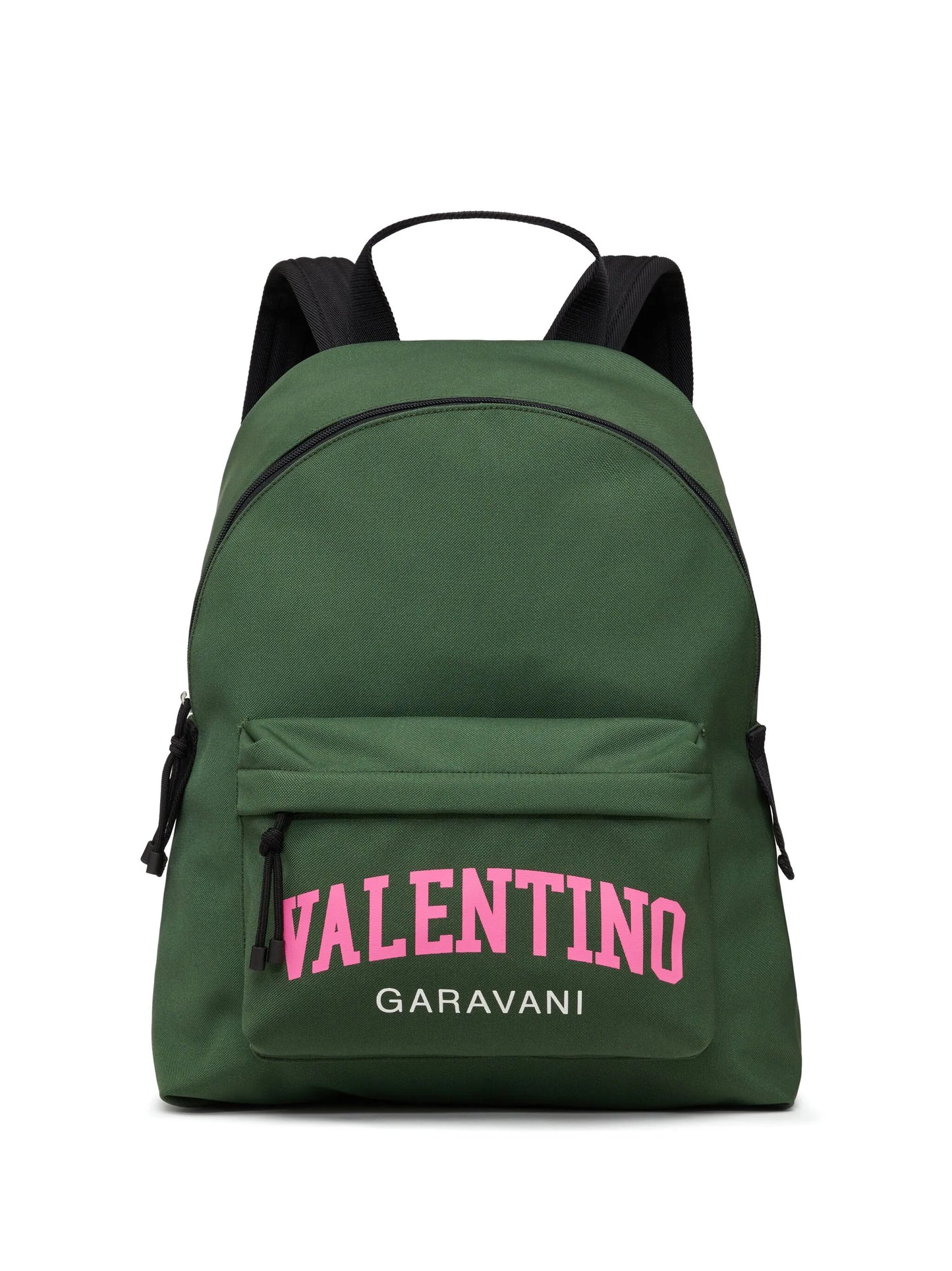 logo-print top-handle backpack