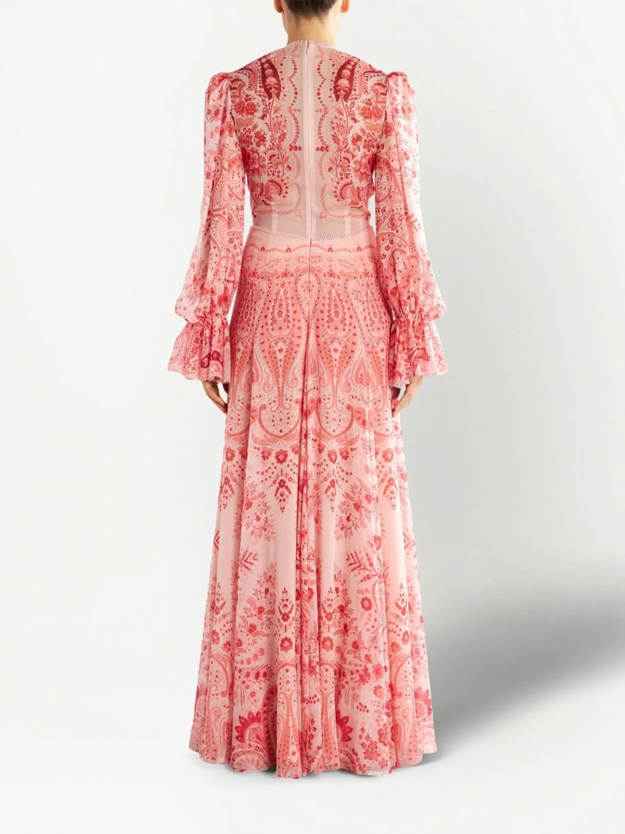 paisley-print maxi dress
