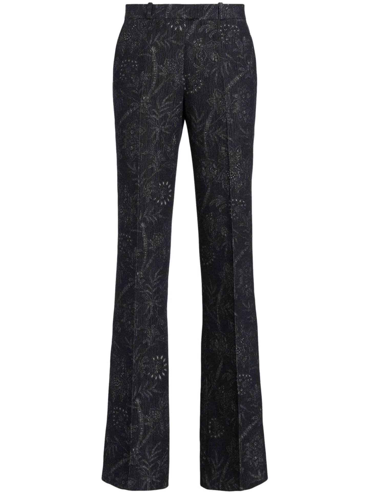 patterned jacquard trousers
