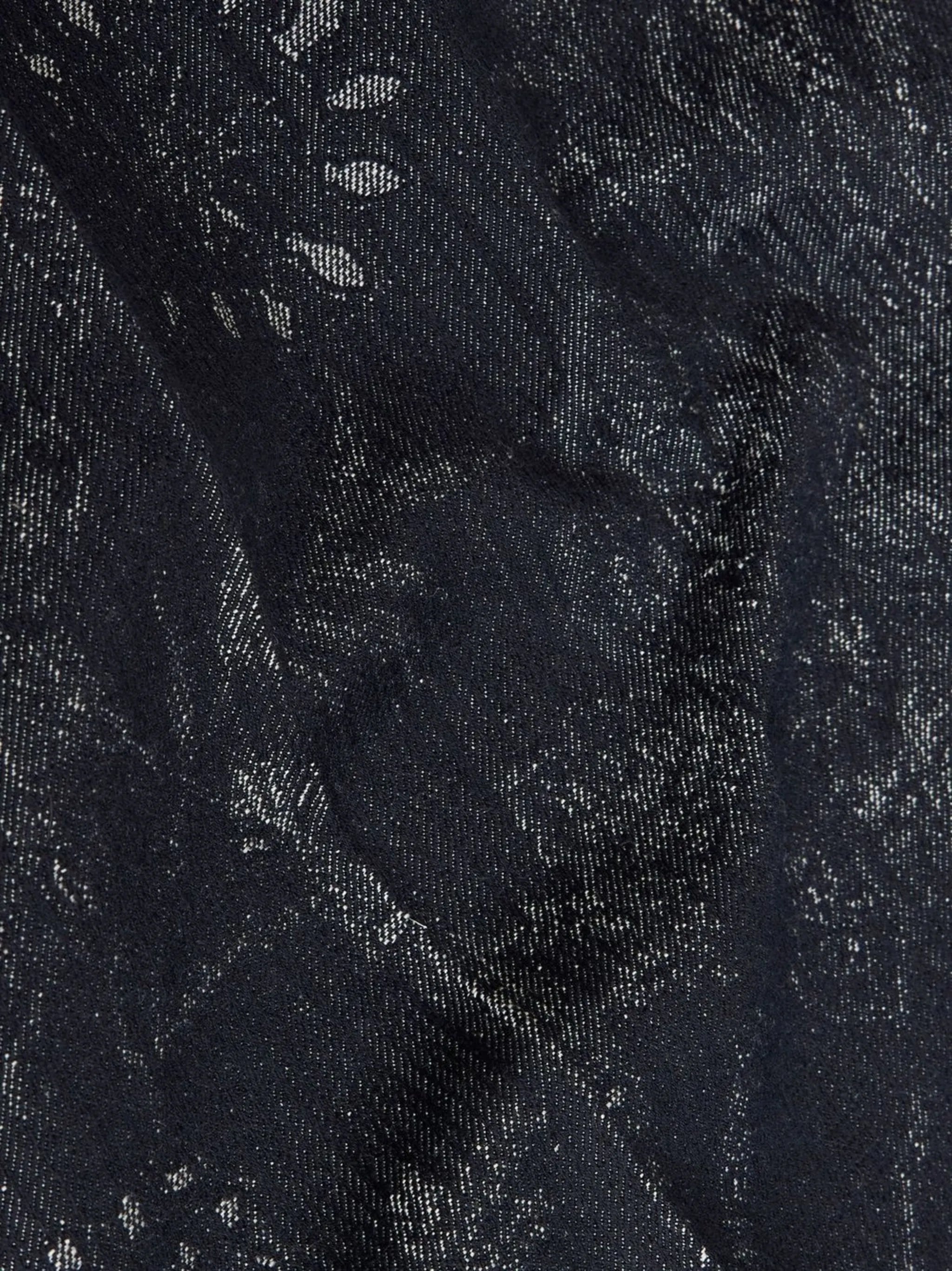 patterned jacquard trousers