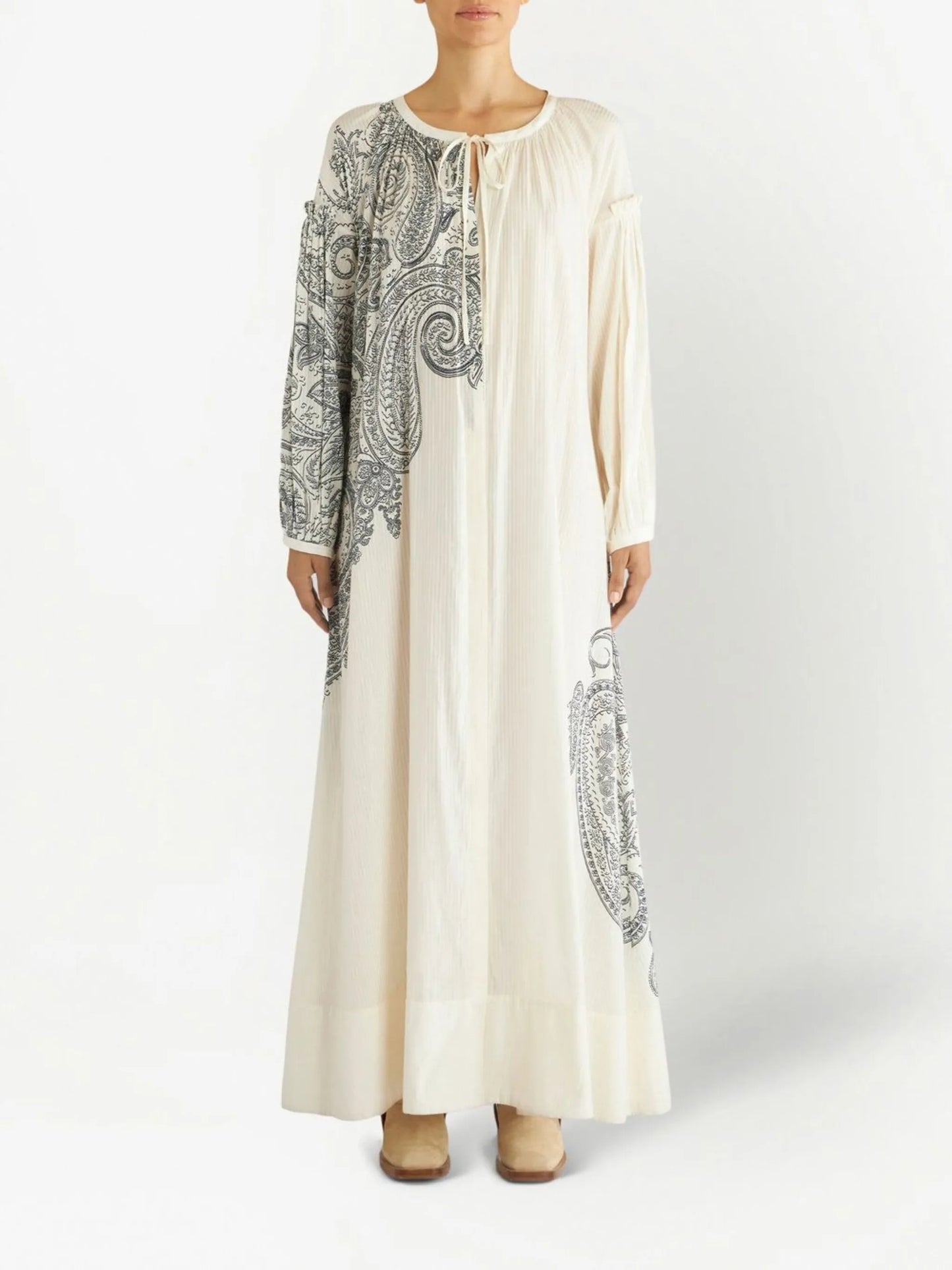 paisley-print maxi dress