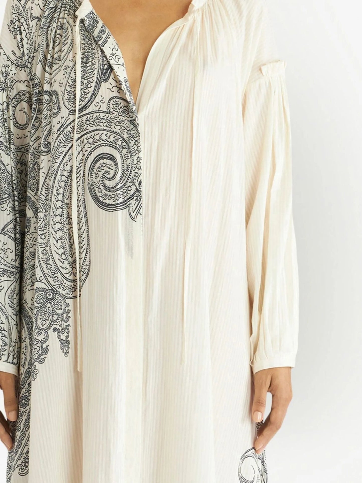 paisley-print maxi dress