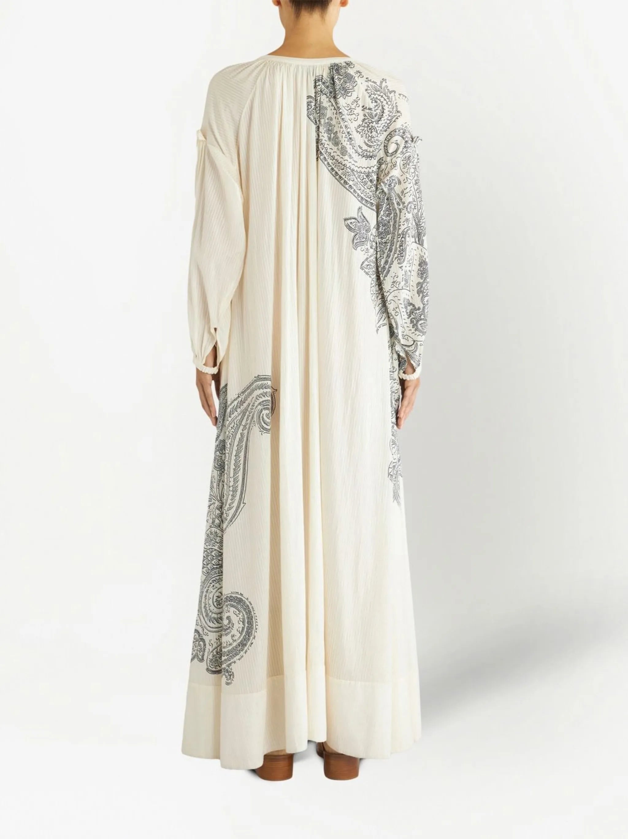 paisley-print maxi dress