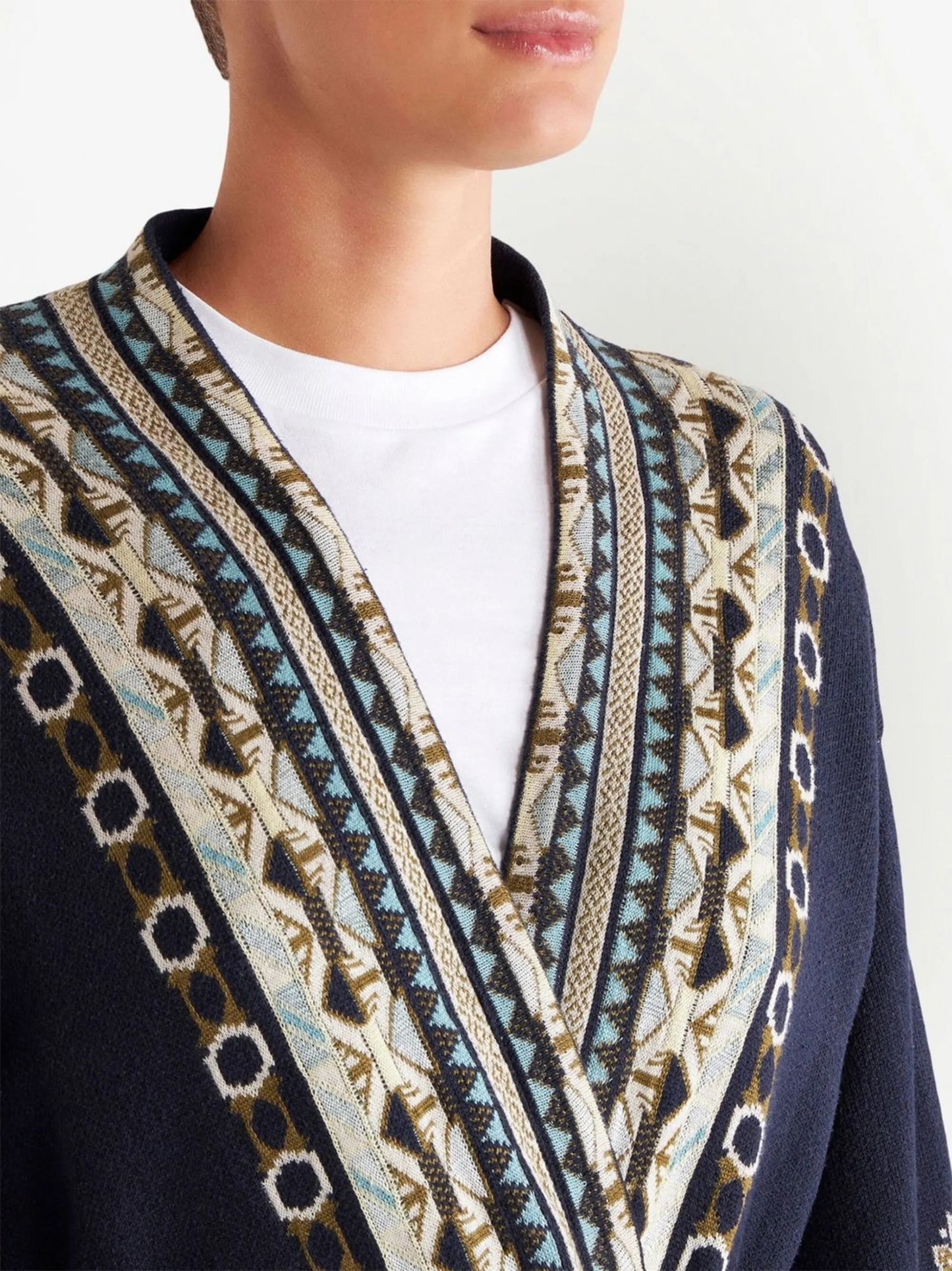 paisley-pattern jacquard robe