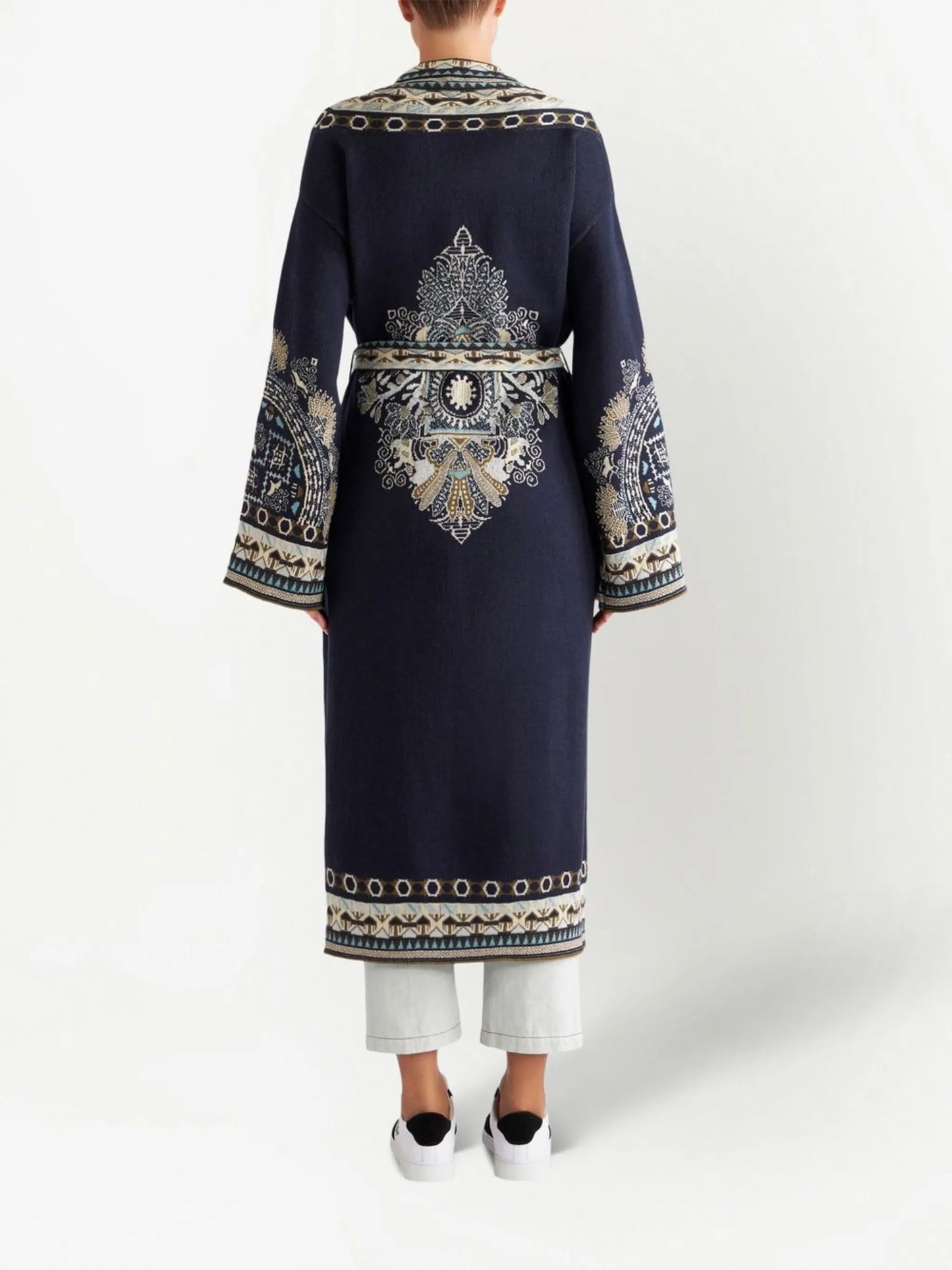 paisley-pattern jacquard robe