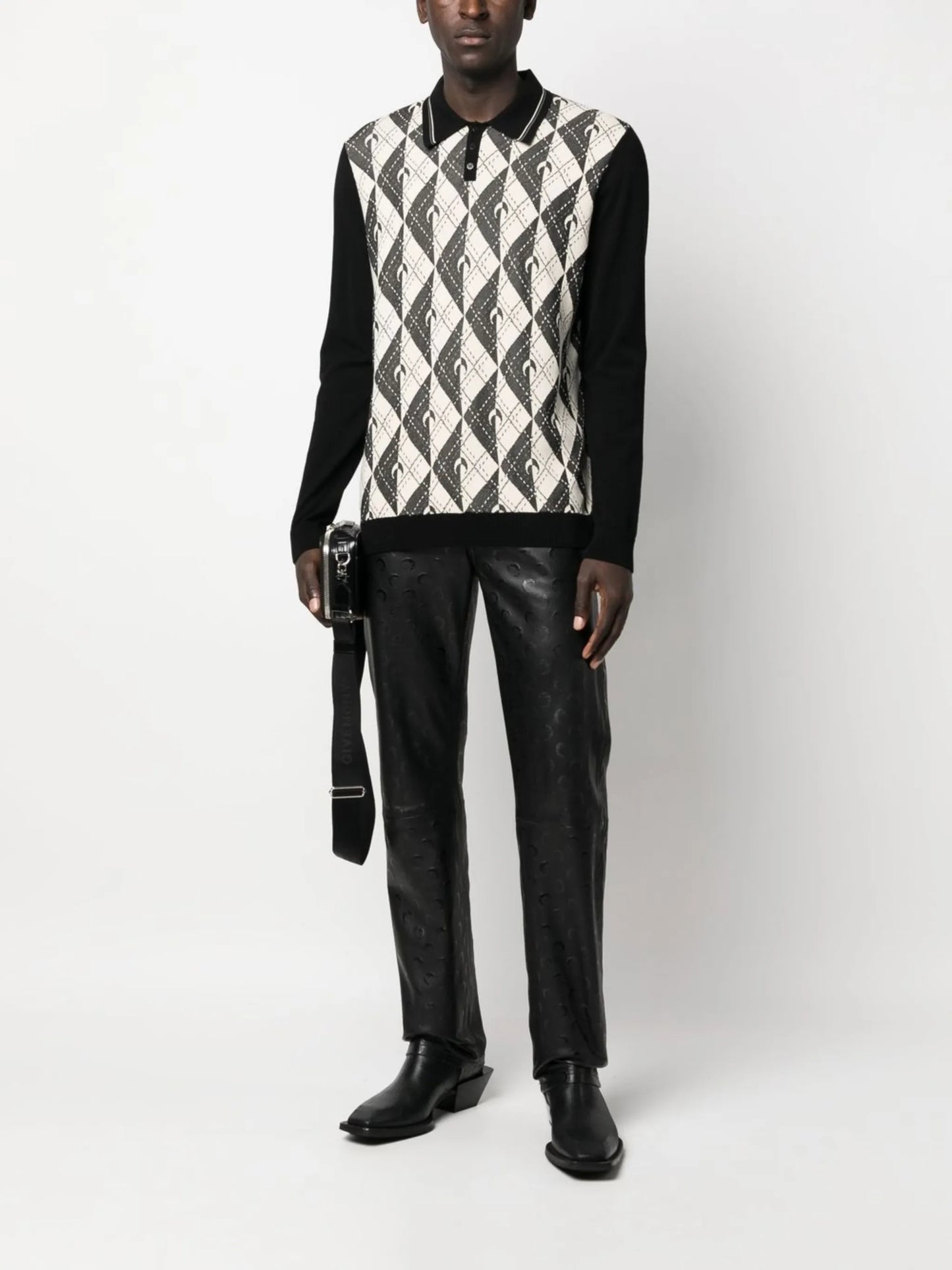 long-sleeve polo shirt