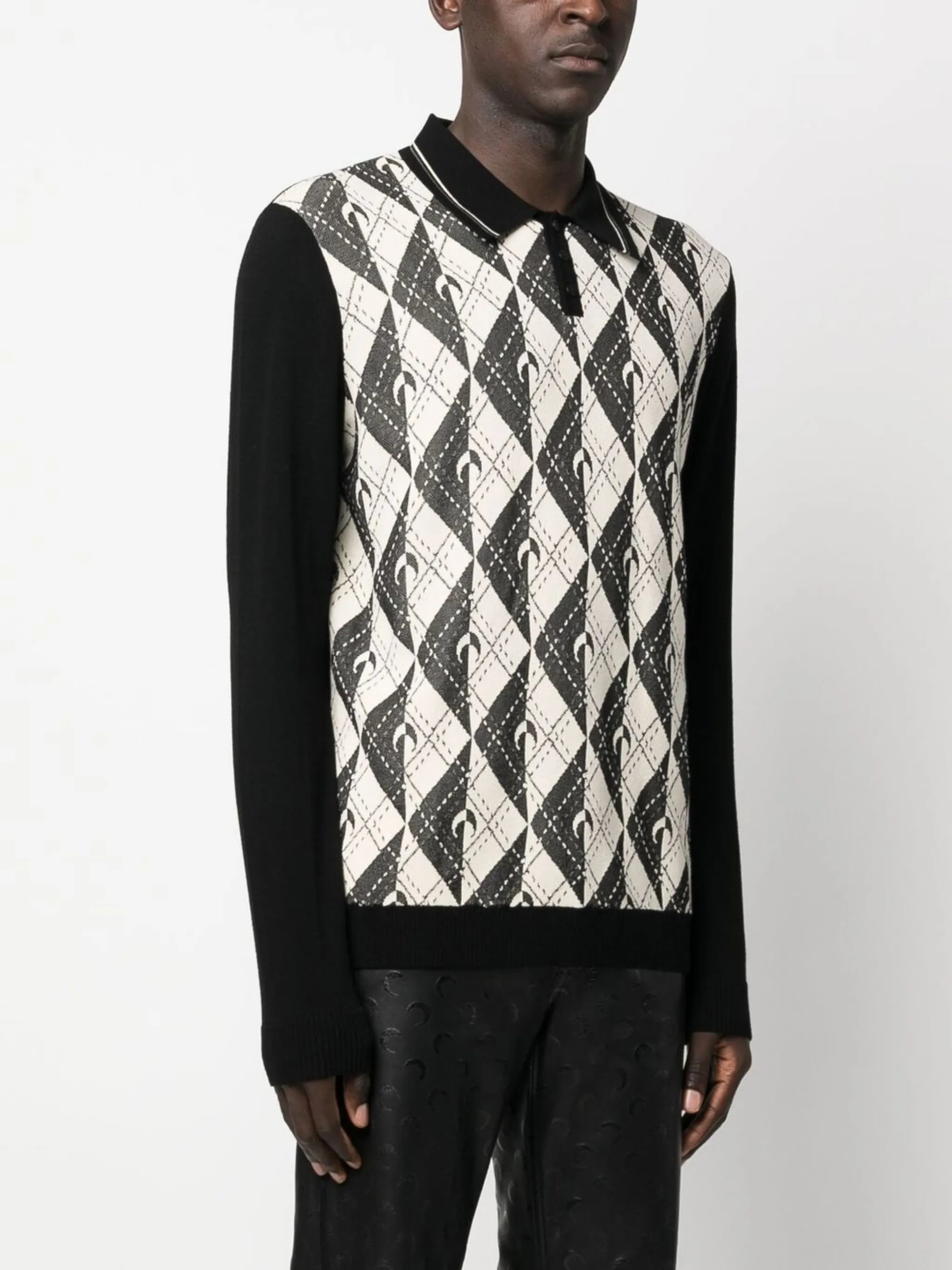 long-sleeve polo shirt