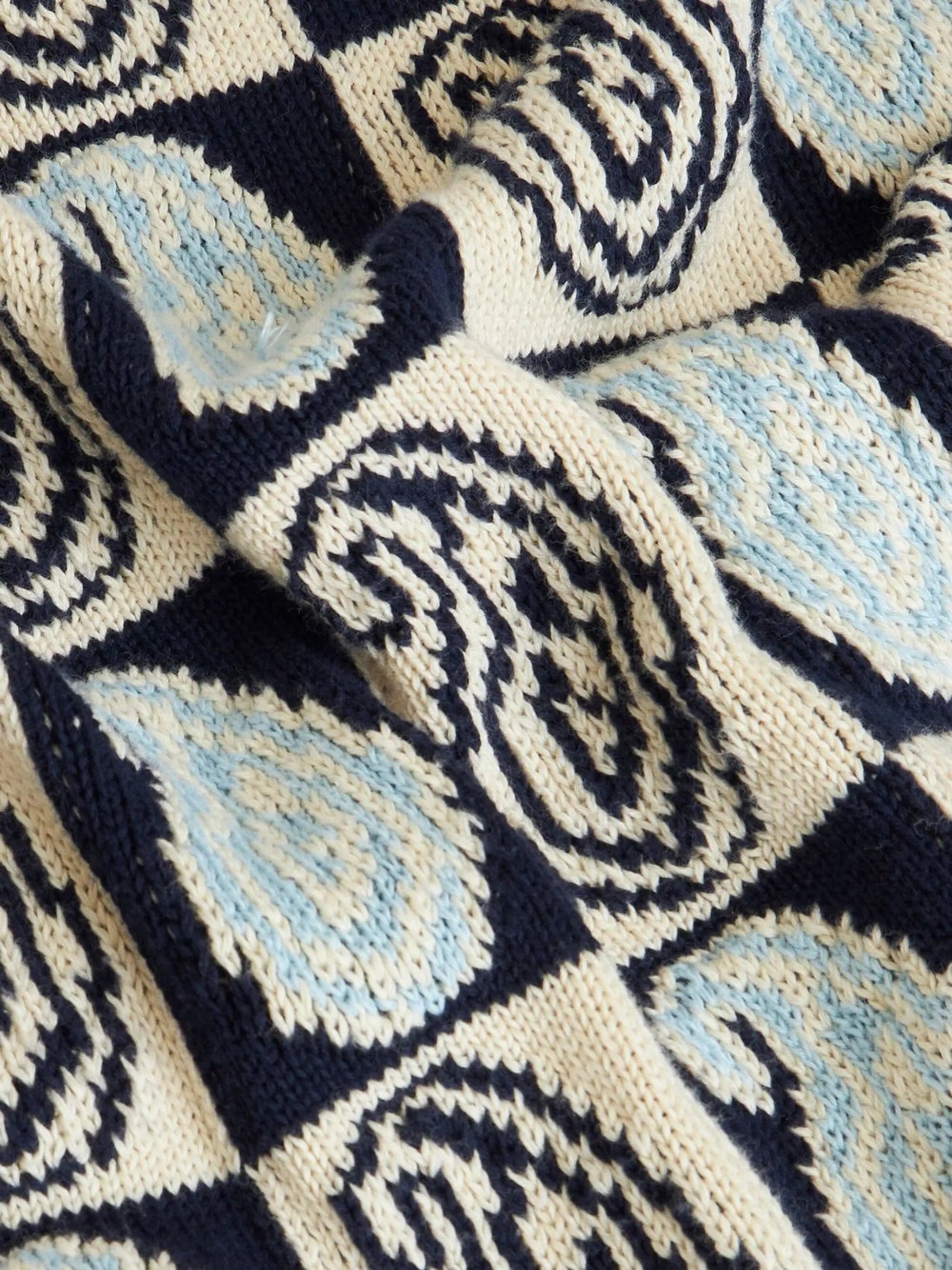 paisley-print crew-neck jumper