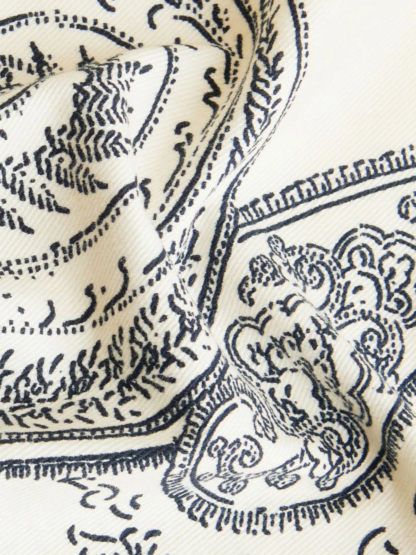 paisley-print wide-leg jeans