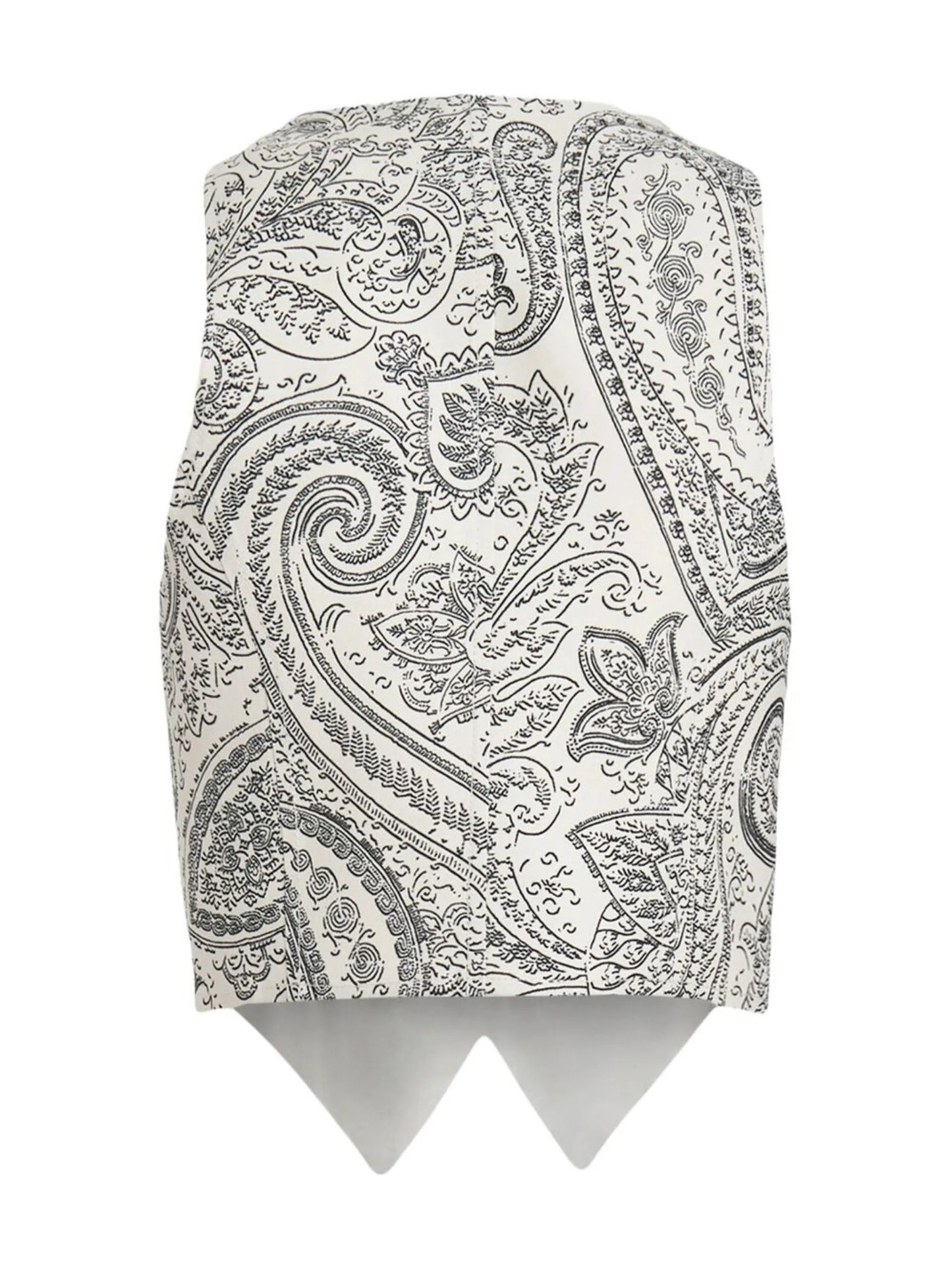 paisley-print waistcoat