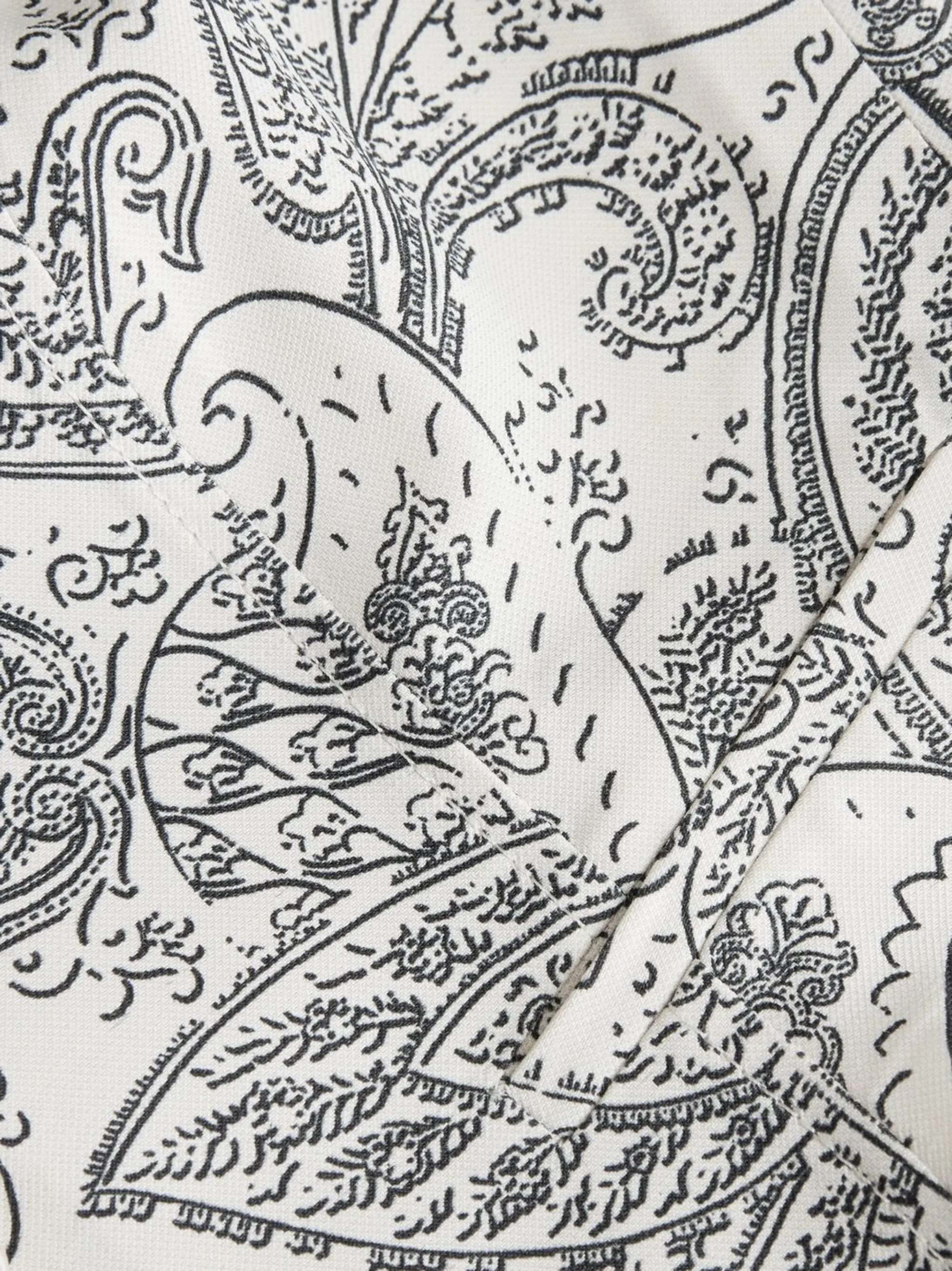 paisley-print waistcoat
