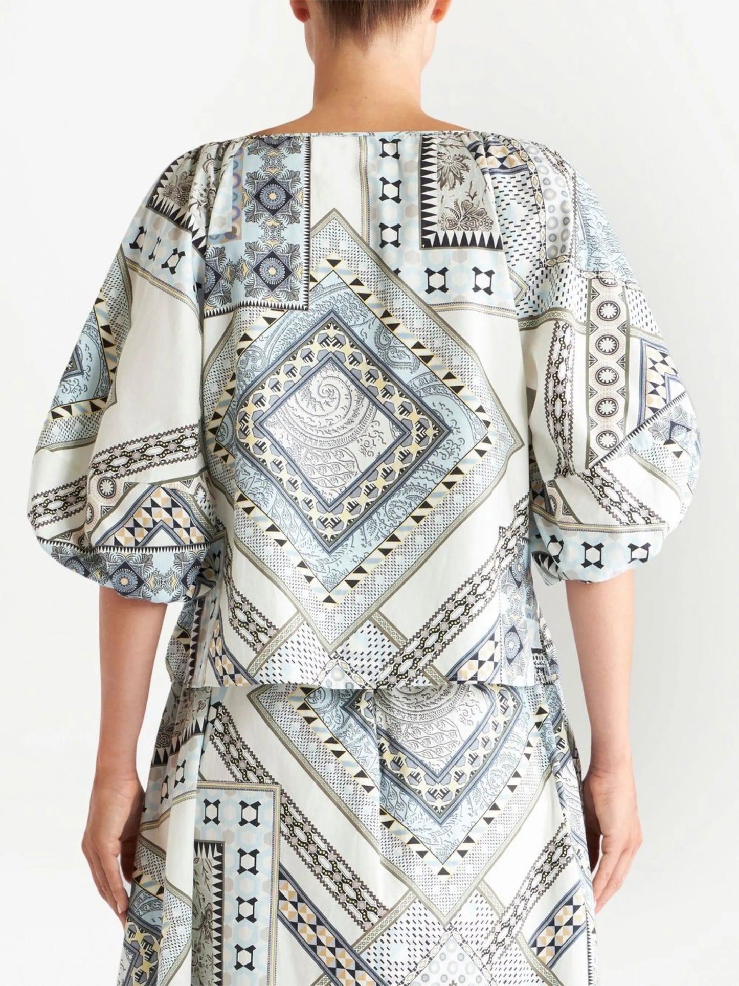 pouch-print cotton top