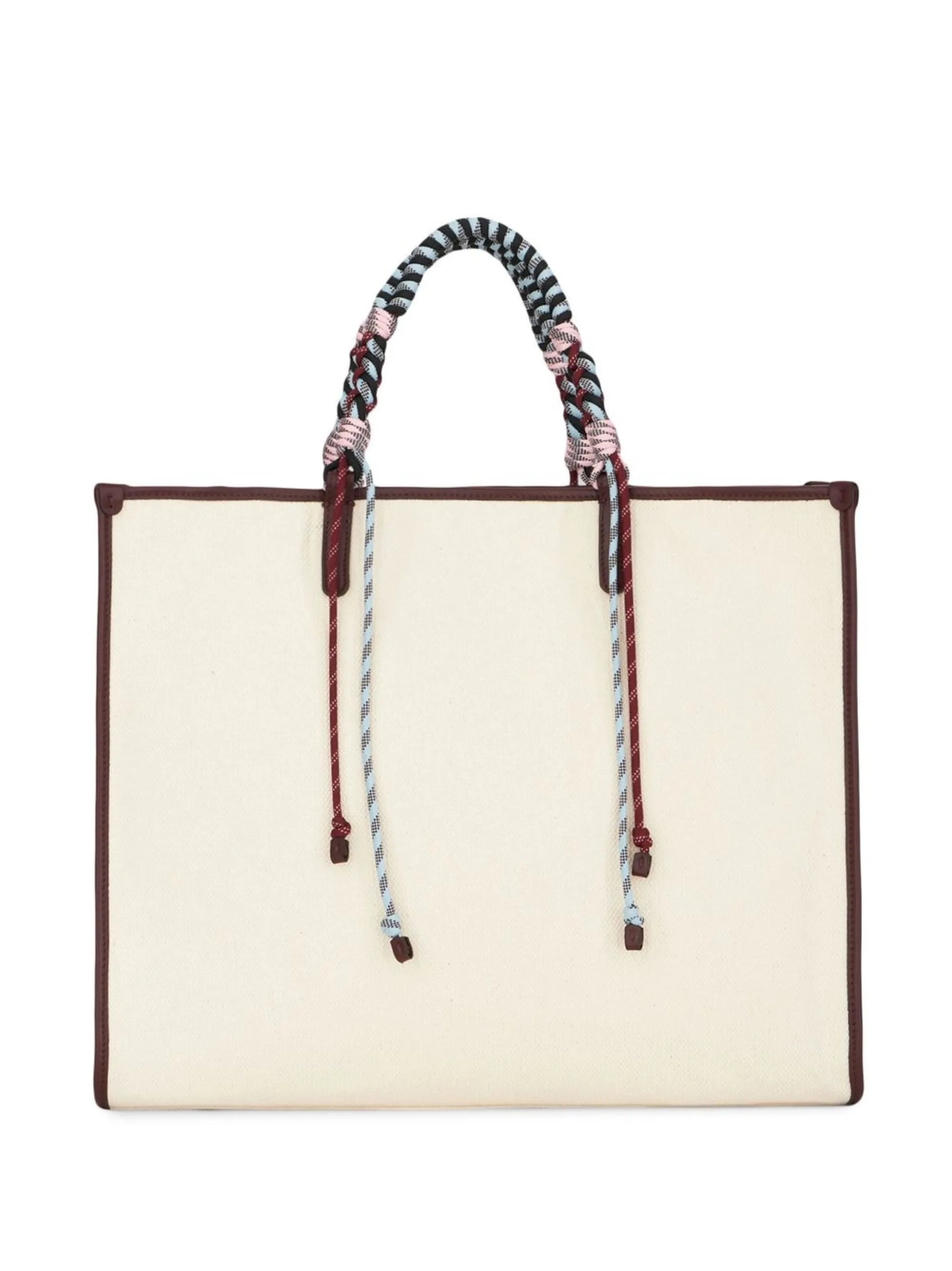 logo-embroidered tote bag
