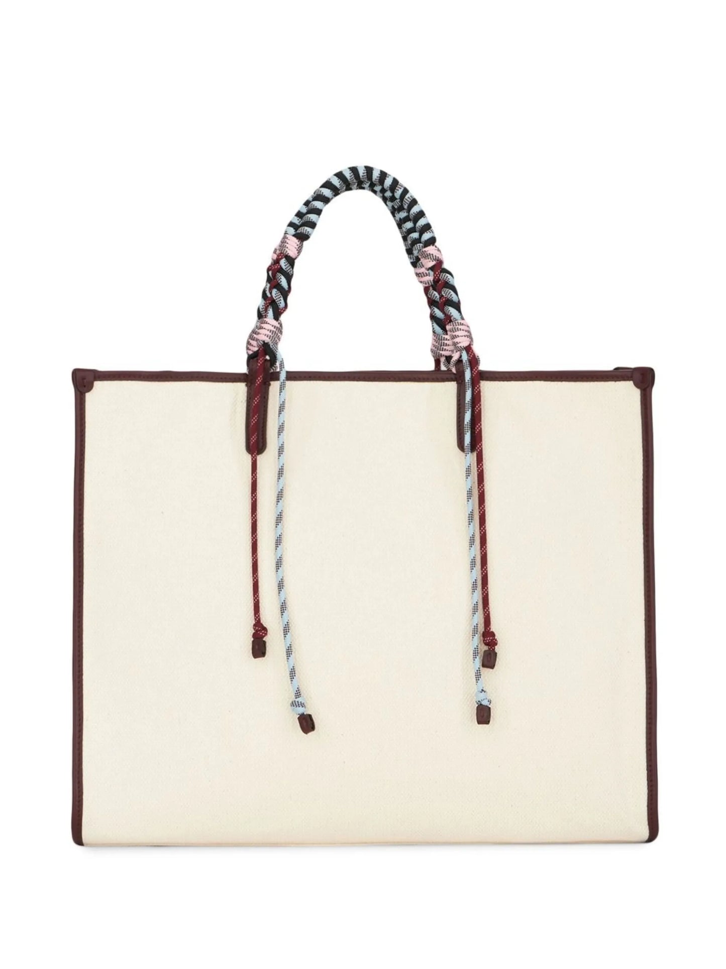 logo-embroidered tote bag