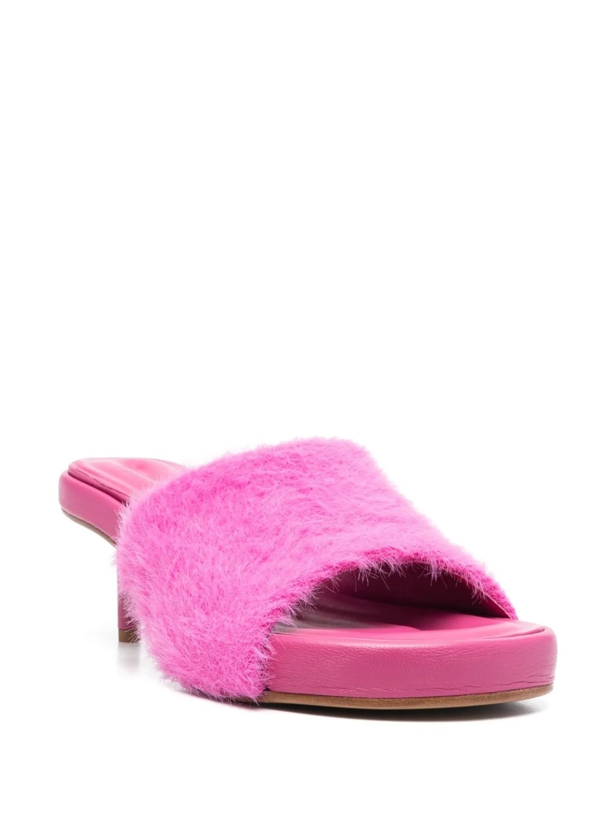 textured-finish open-toe sandals
