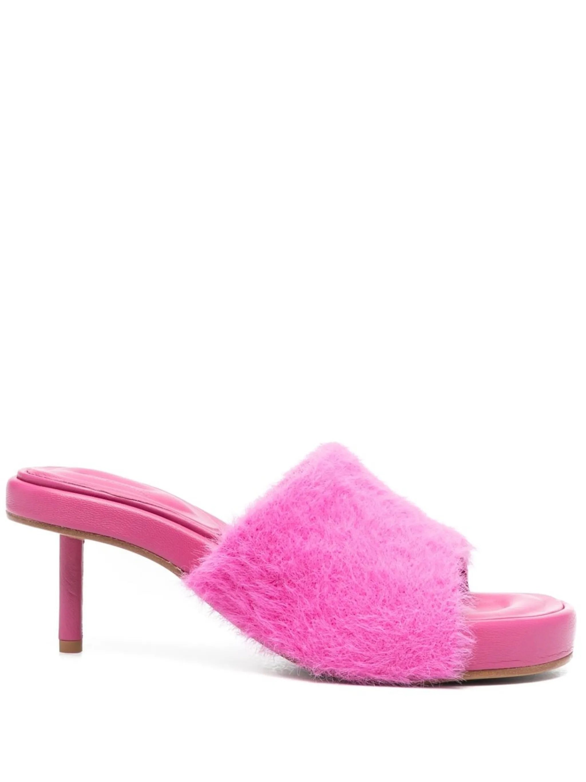 textured-finish open-toe sandals