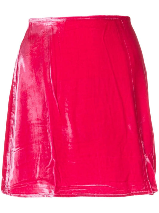Cleo velvet miniskirt