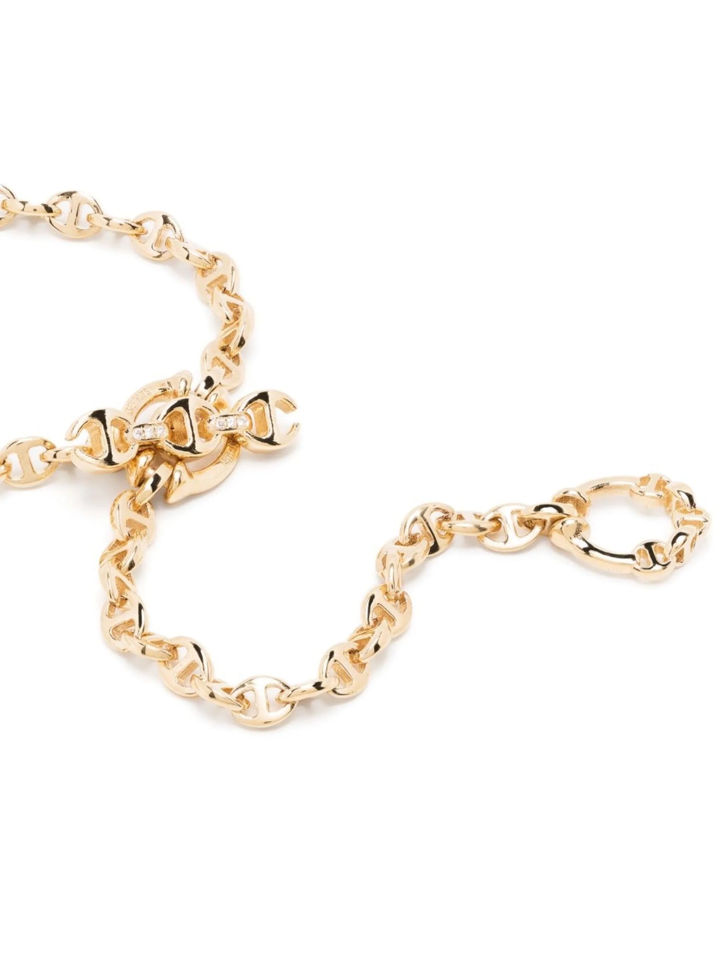 18kt yellow gold chain link bracelet