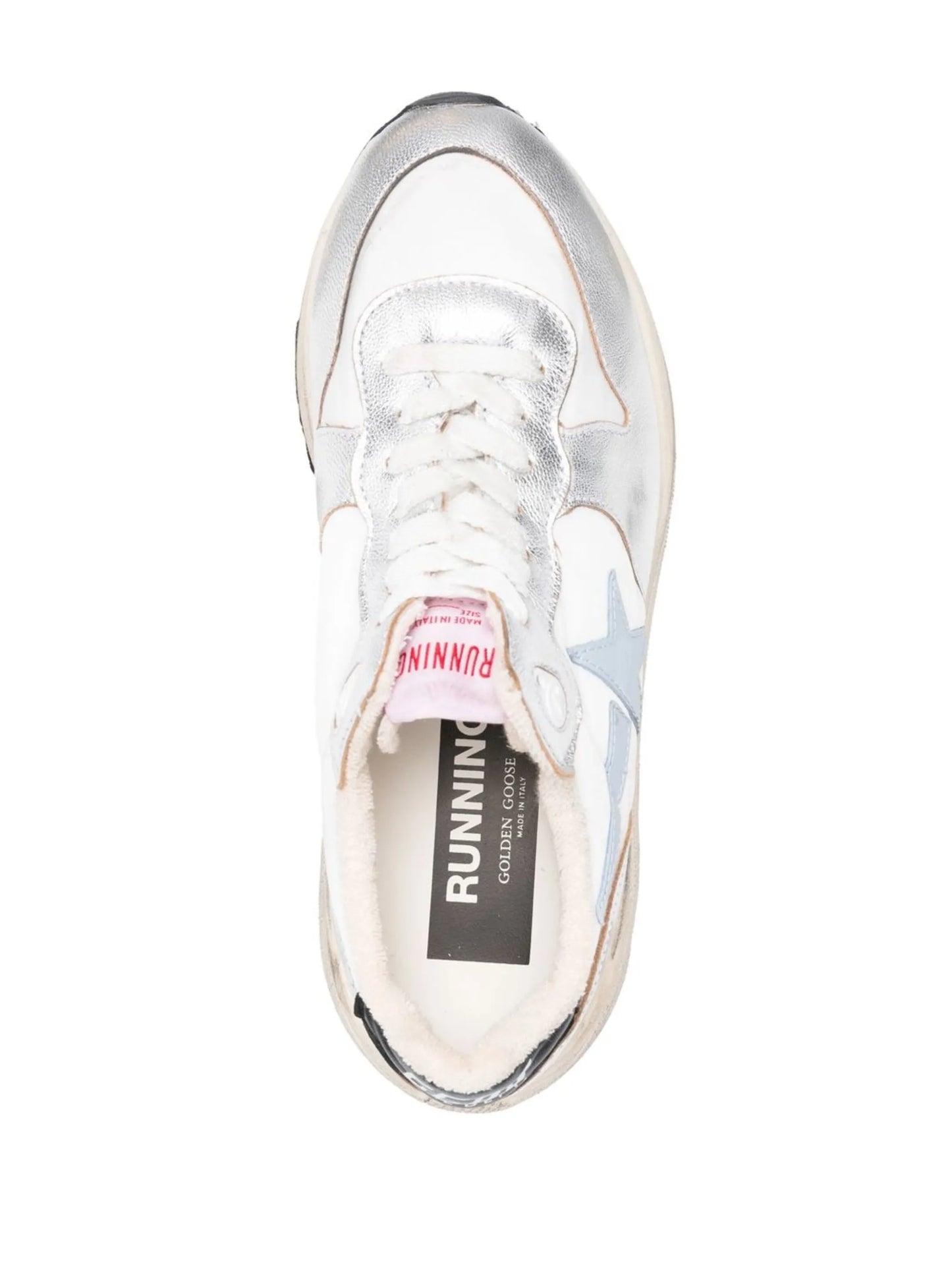Running Sole metallic sneakers