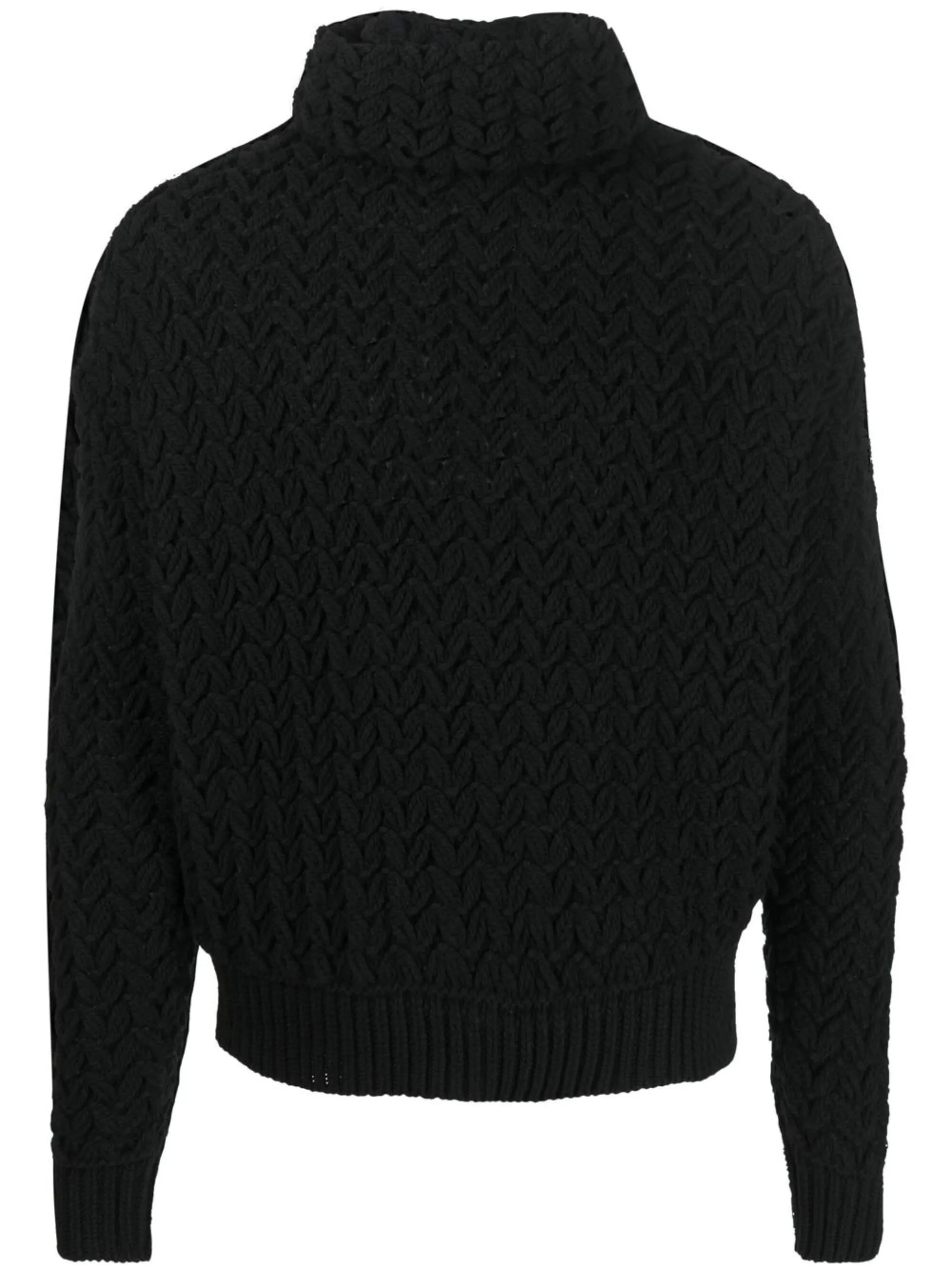 chunky roll-neck jumper