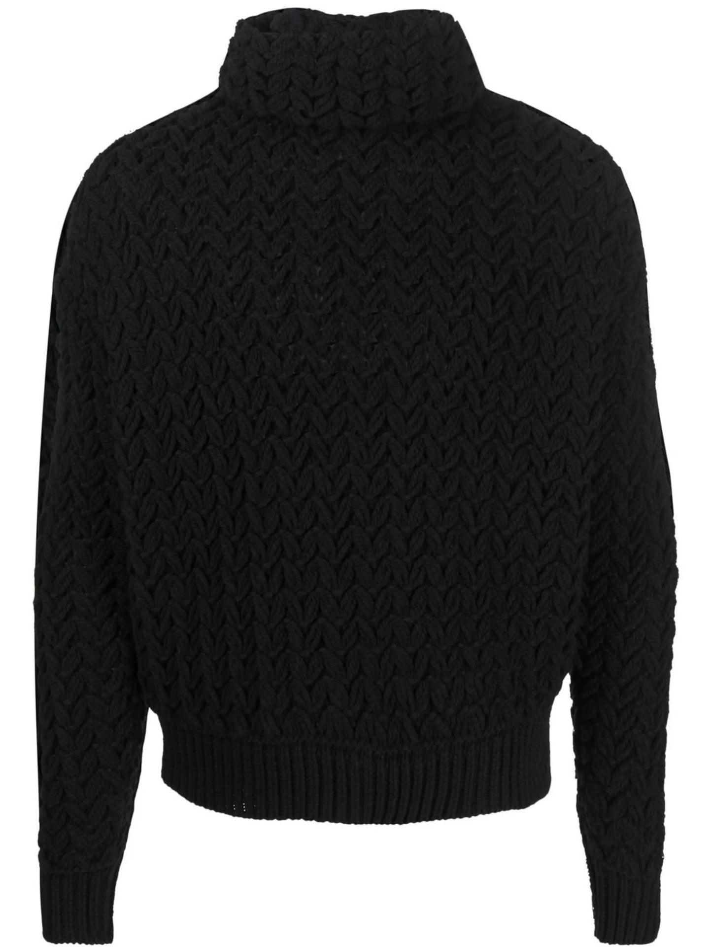 chunky roll-neck jumper