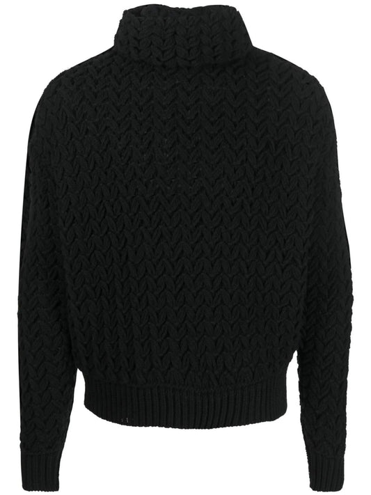 chunky roll-neck jumper