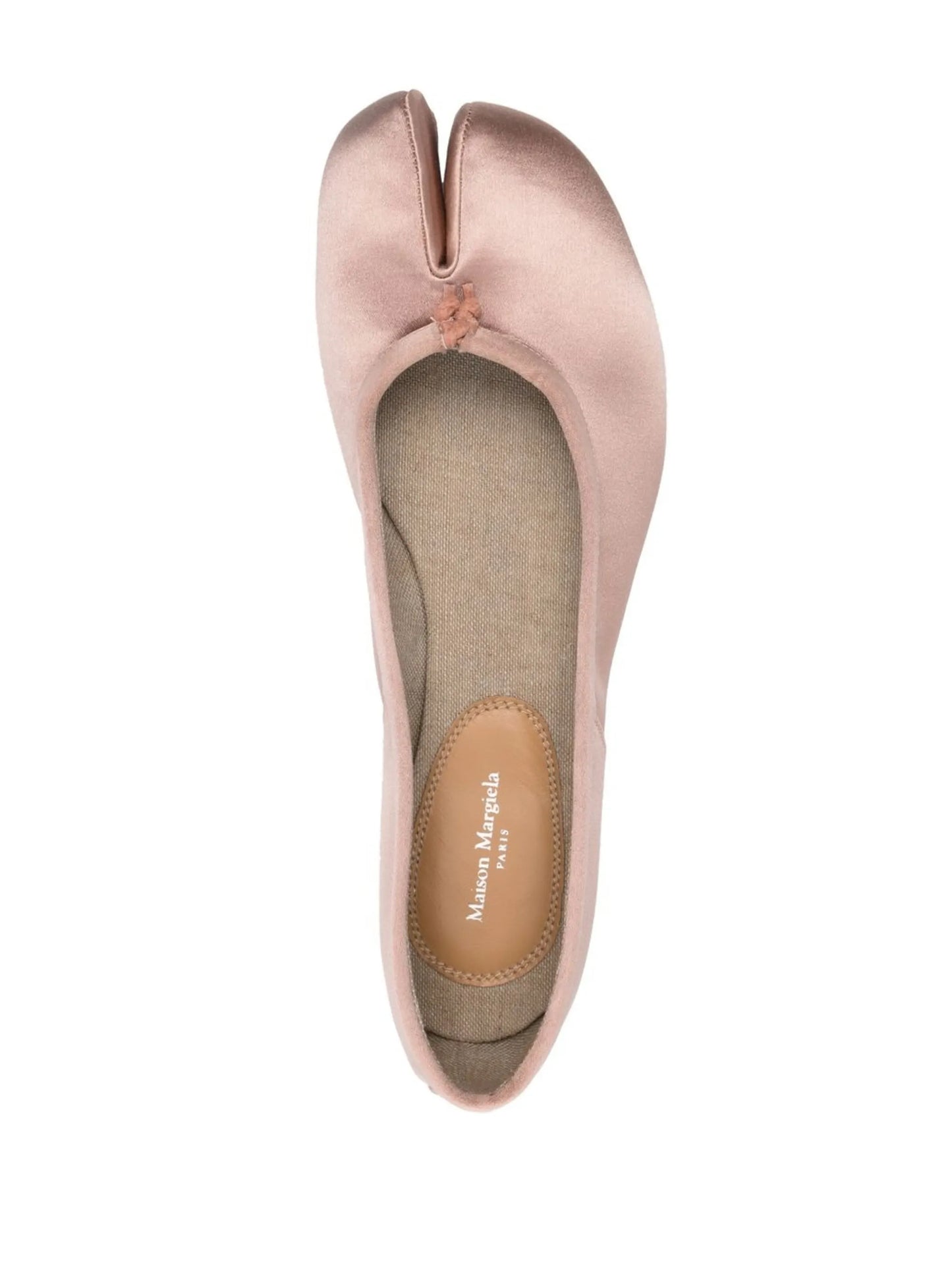 Tabi satin ballerina shoes