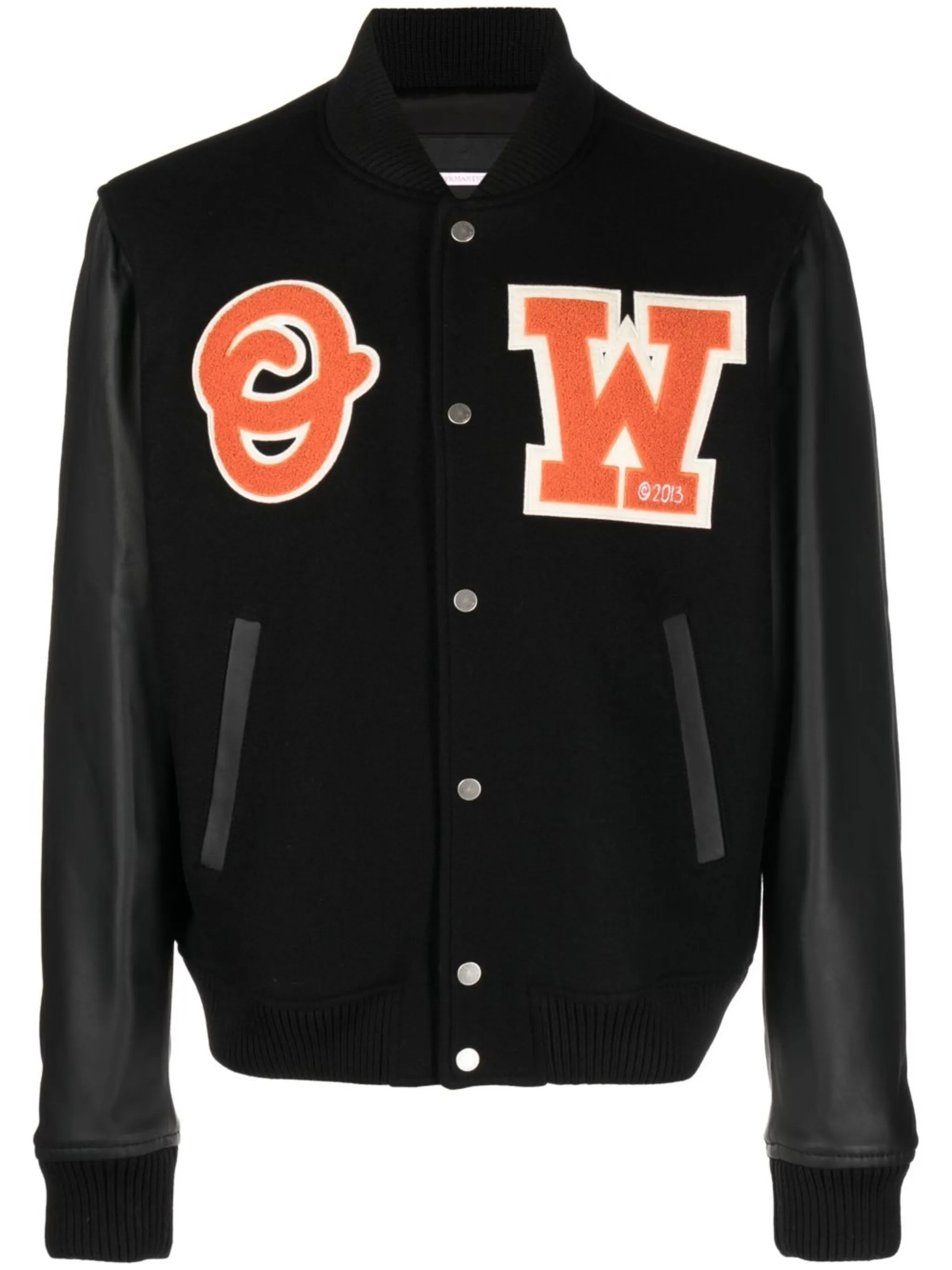 patchwork varsity jacket