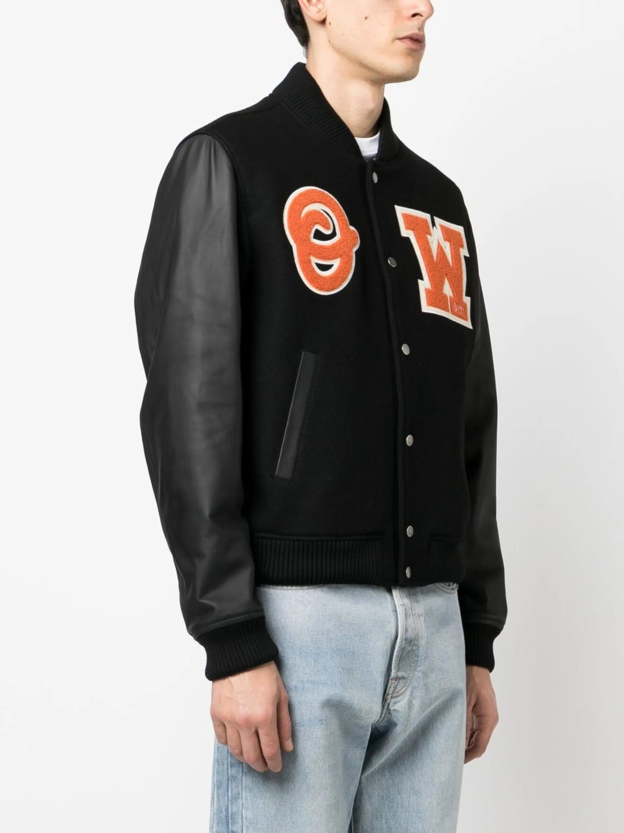 patchwork varsity jacket