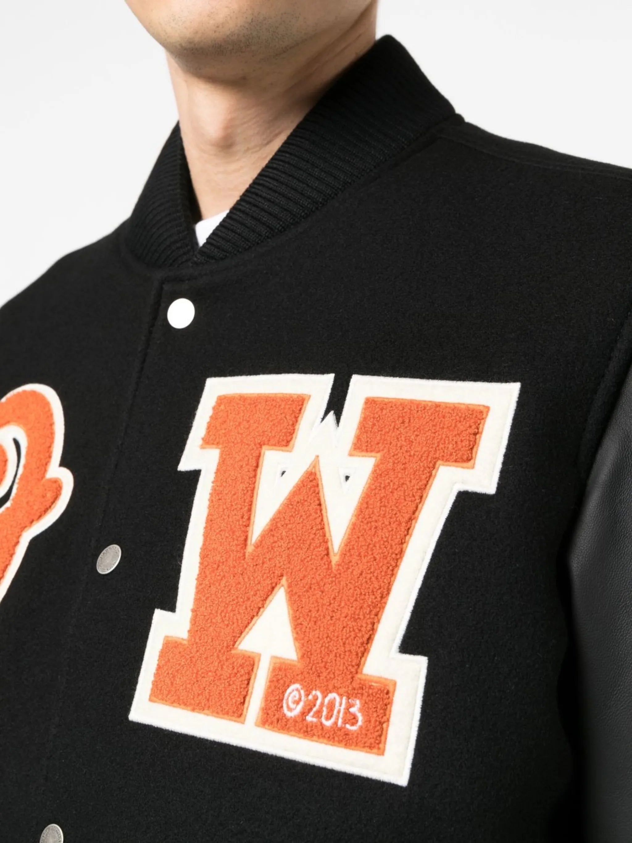 patchwork varsity jacket