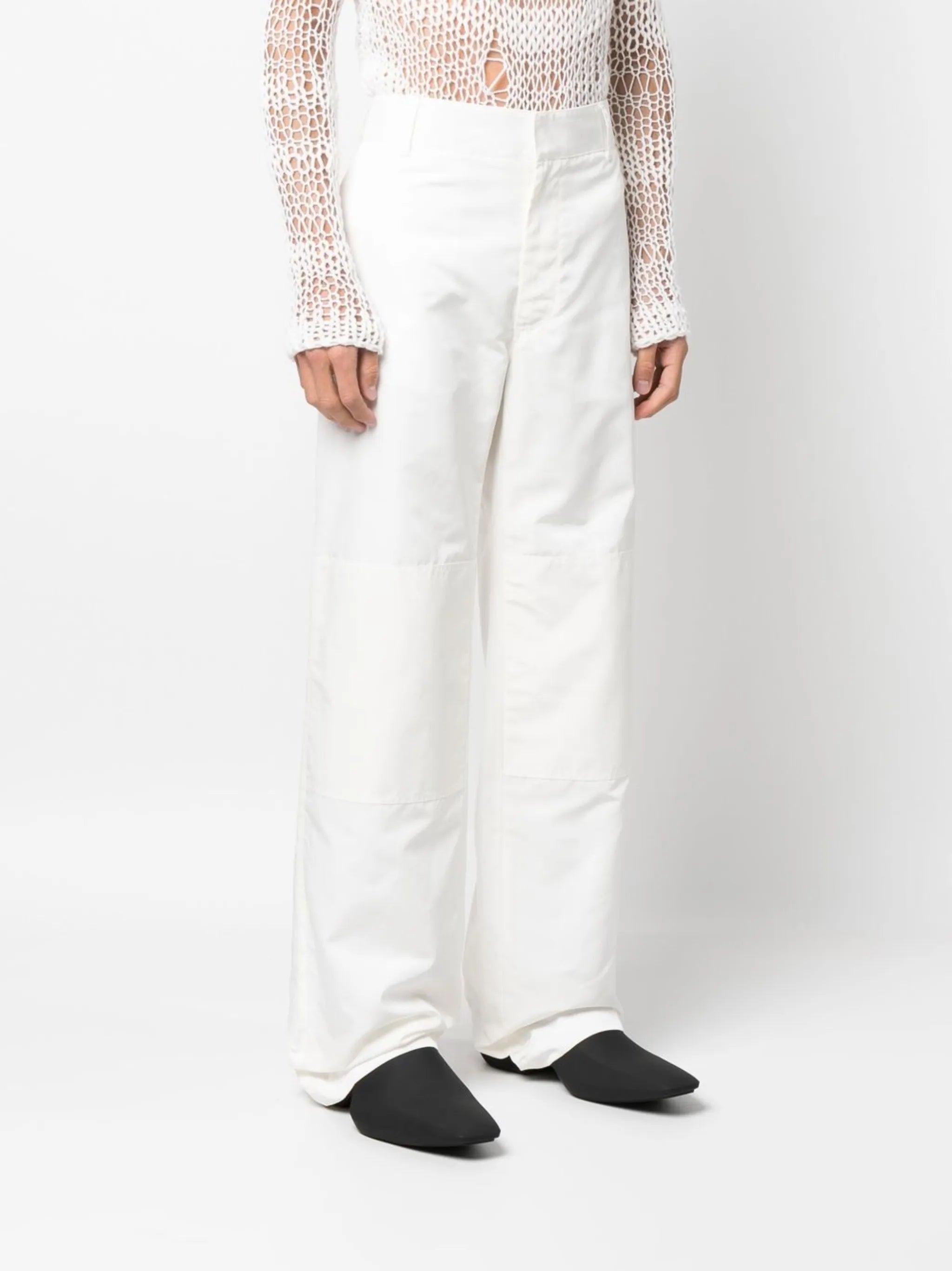 Lightercap straight-leg trousers