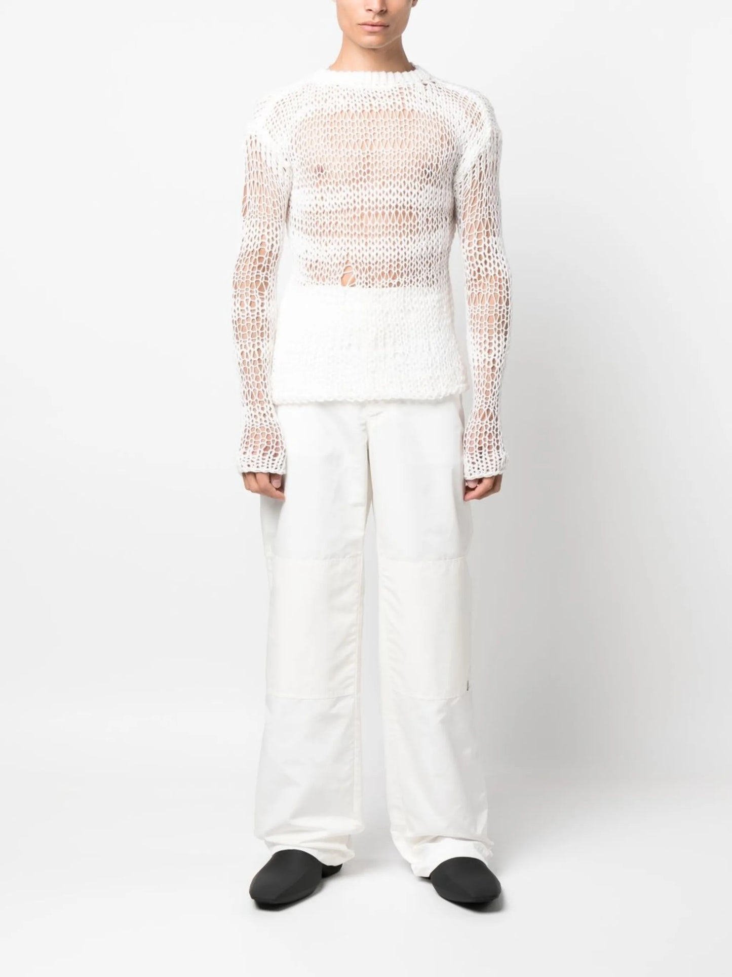 Lightercap straight-leg trousers