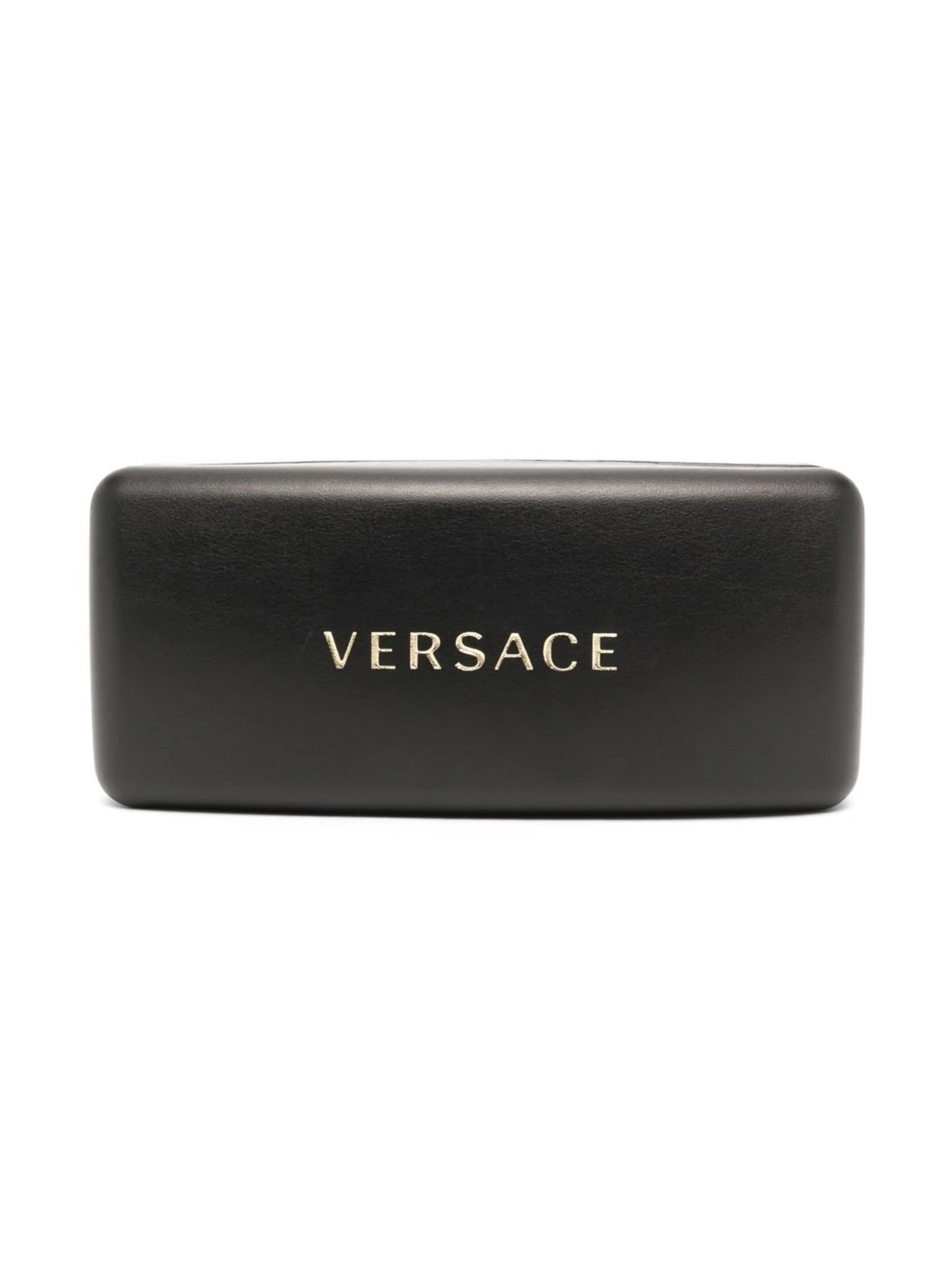 medusa-plaque square-frame glasses