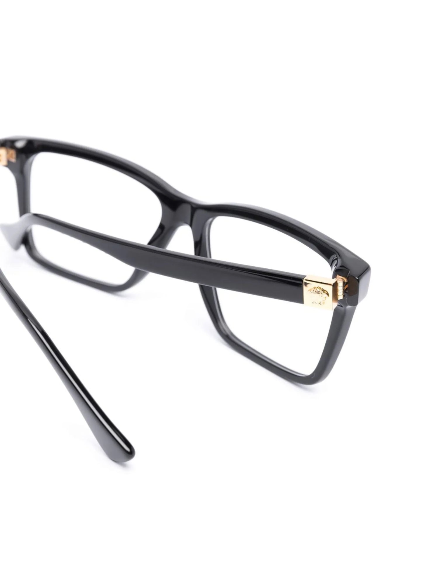 medusa-plaque square-frame glasses
