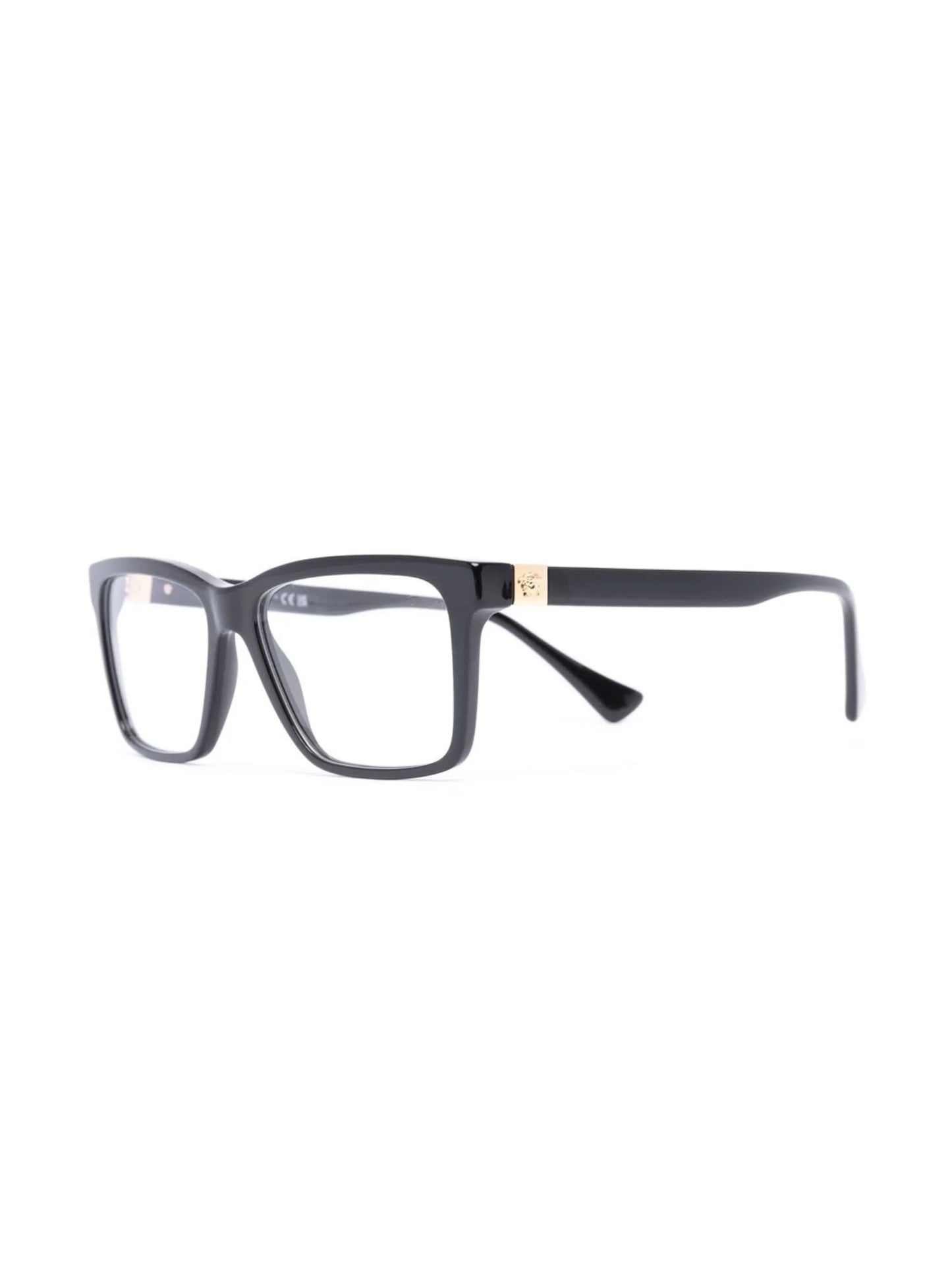 medusa-plaque square-frame glasses