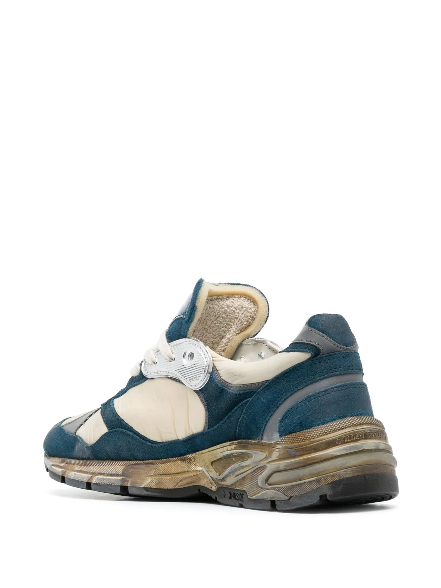 Dad leather running sneakers