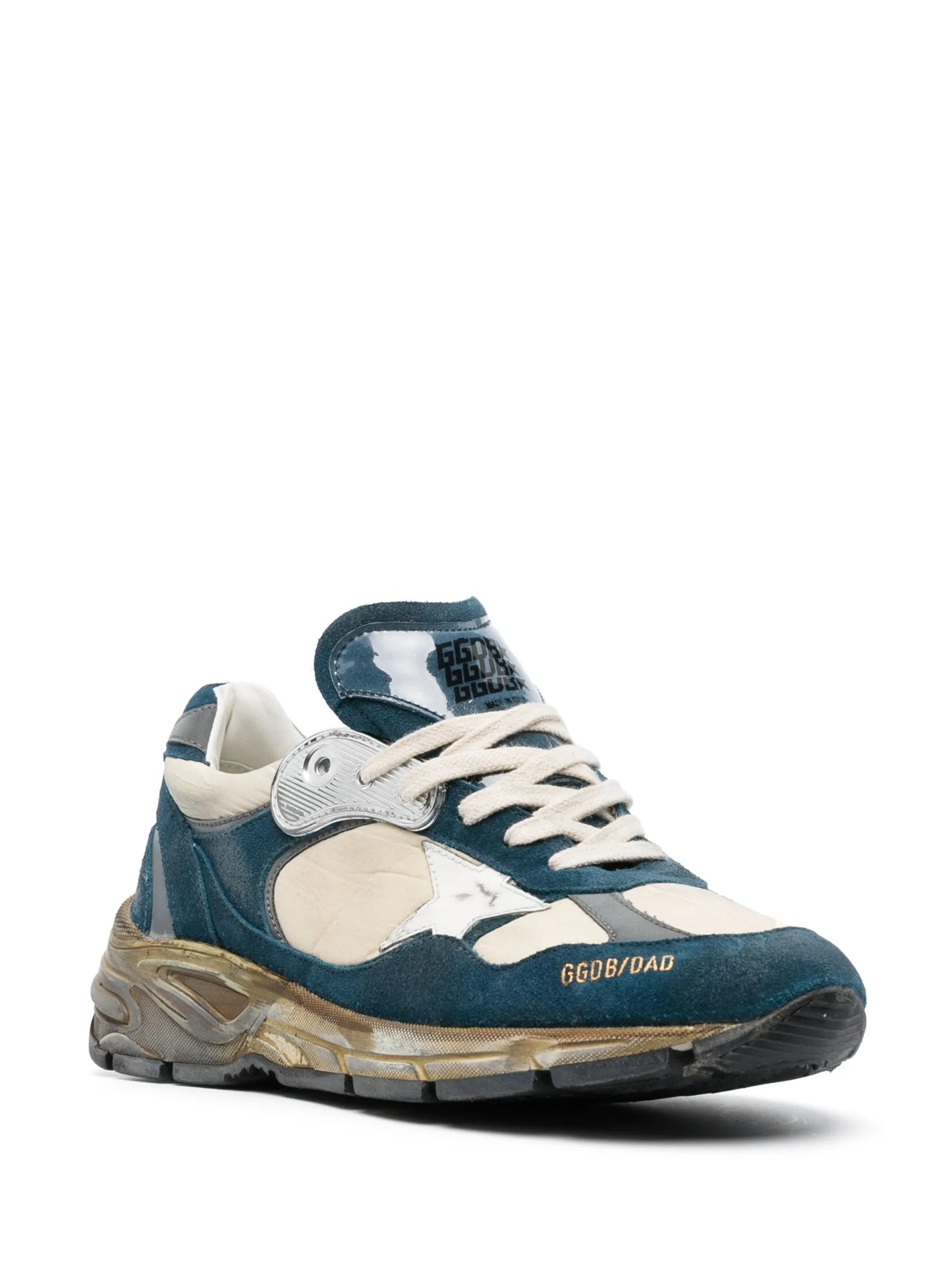 Dad leather running sneakers