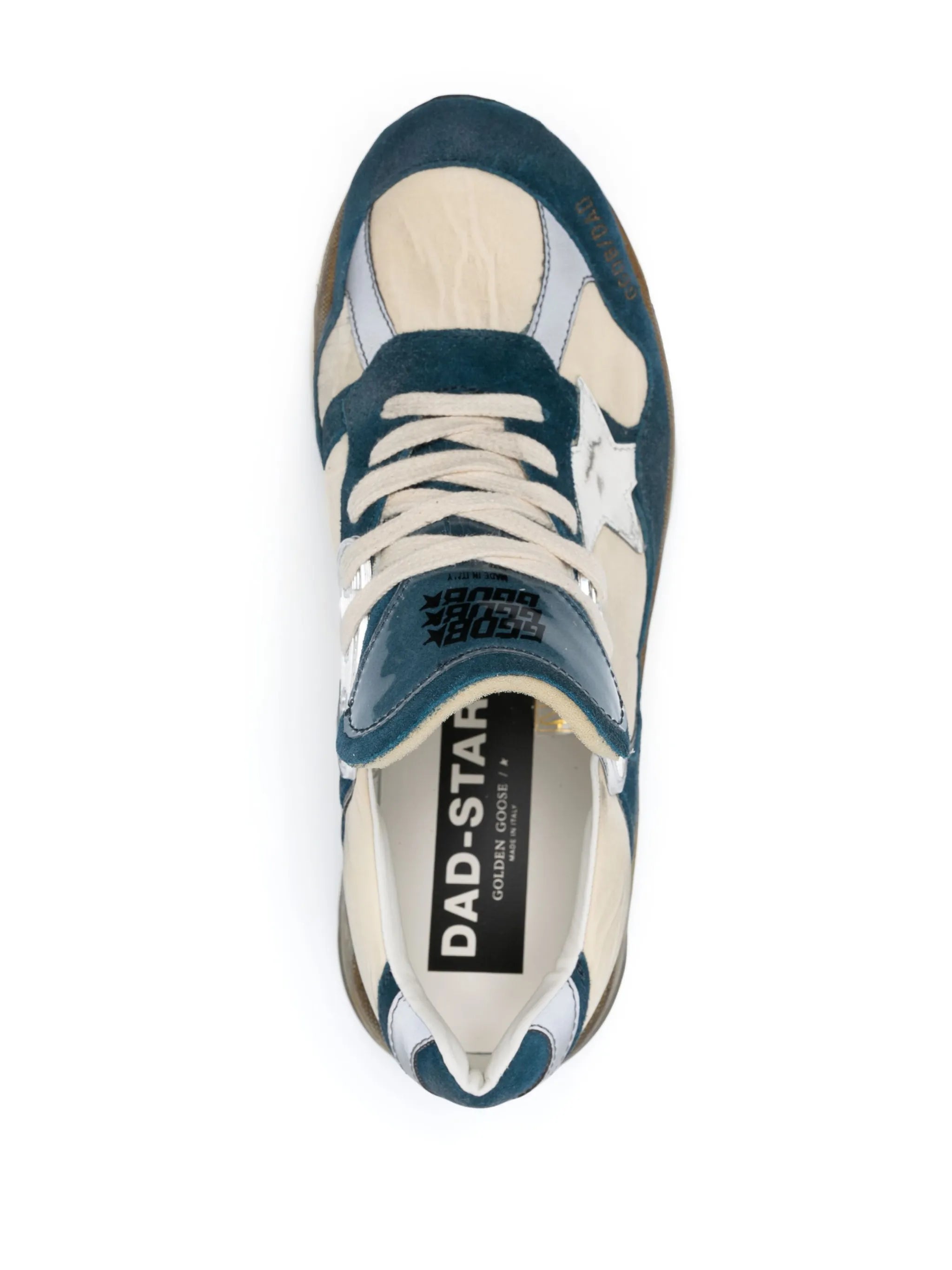 Dad leather running sneakers