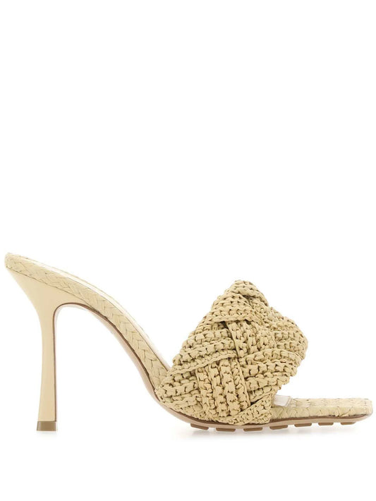 110mm Lido raffia woven mules