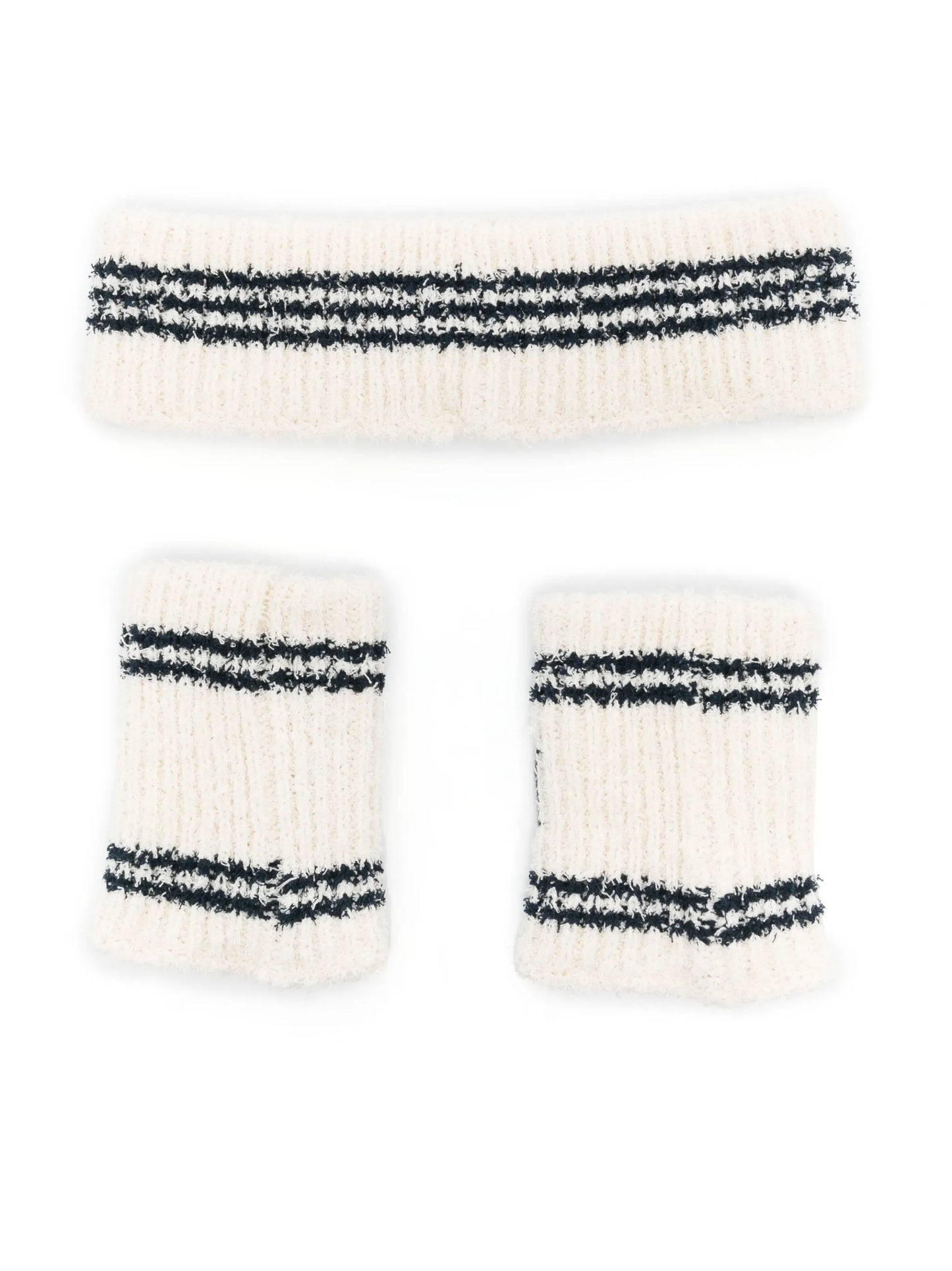 logo-embroidered cotton headband