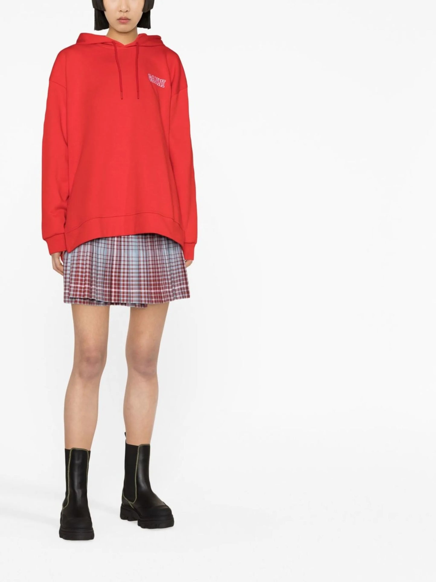logo-embroidered hoodie