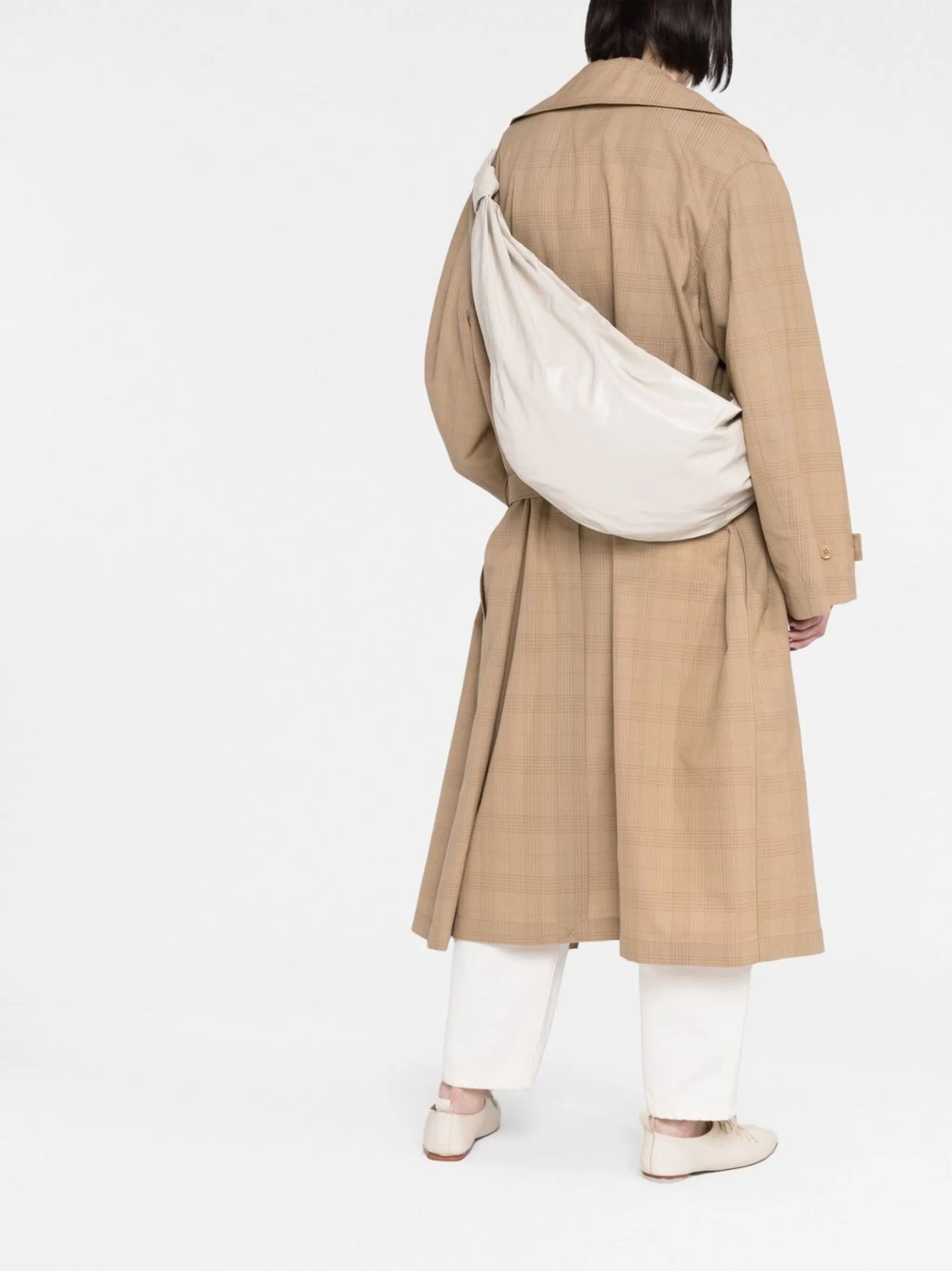 crescent-shape shoulder bag