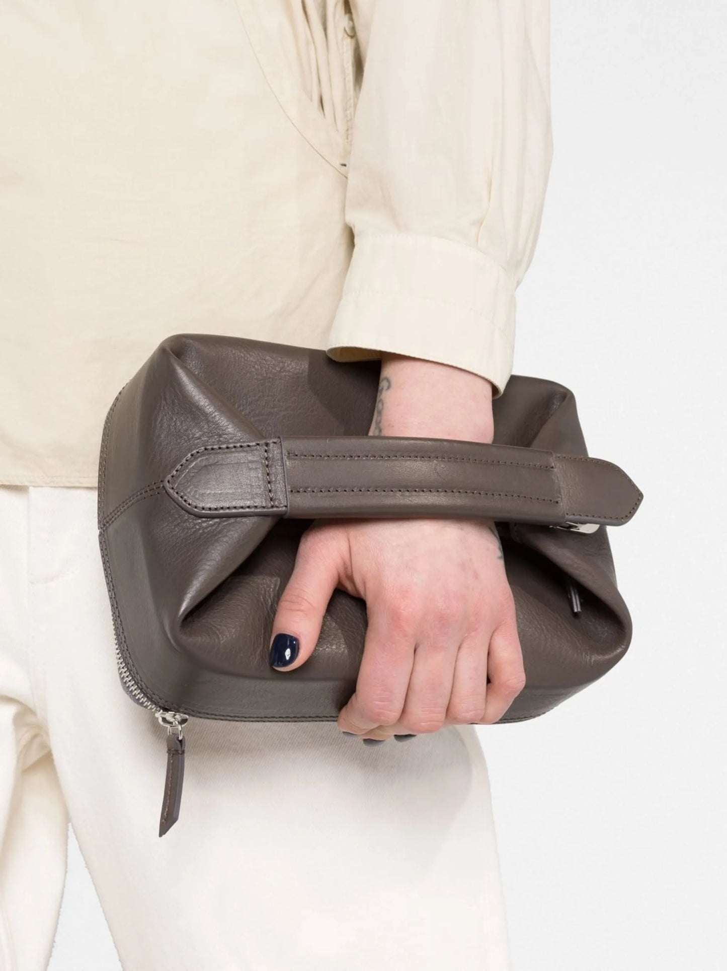 flat top handle belt bag